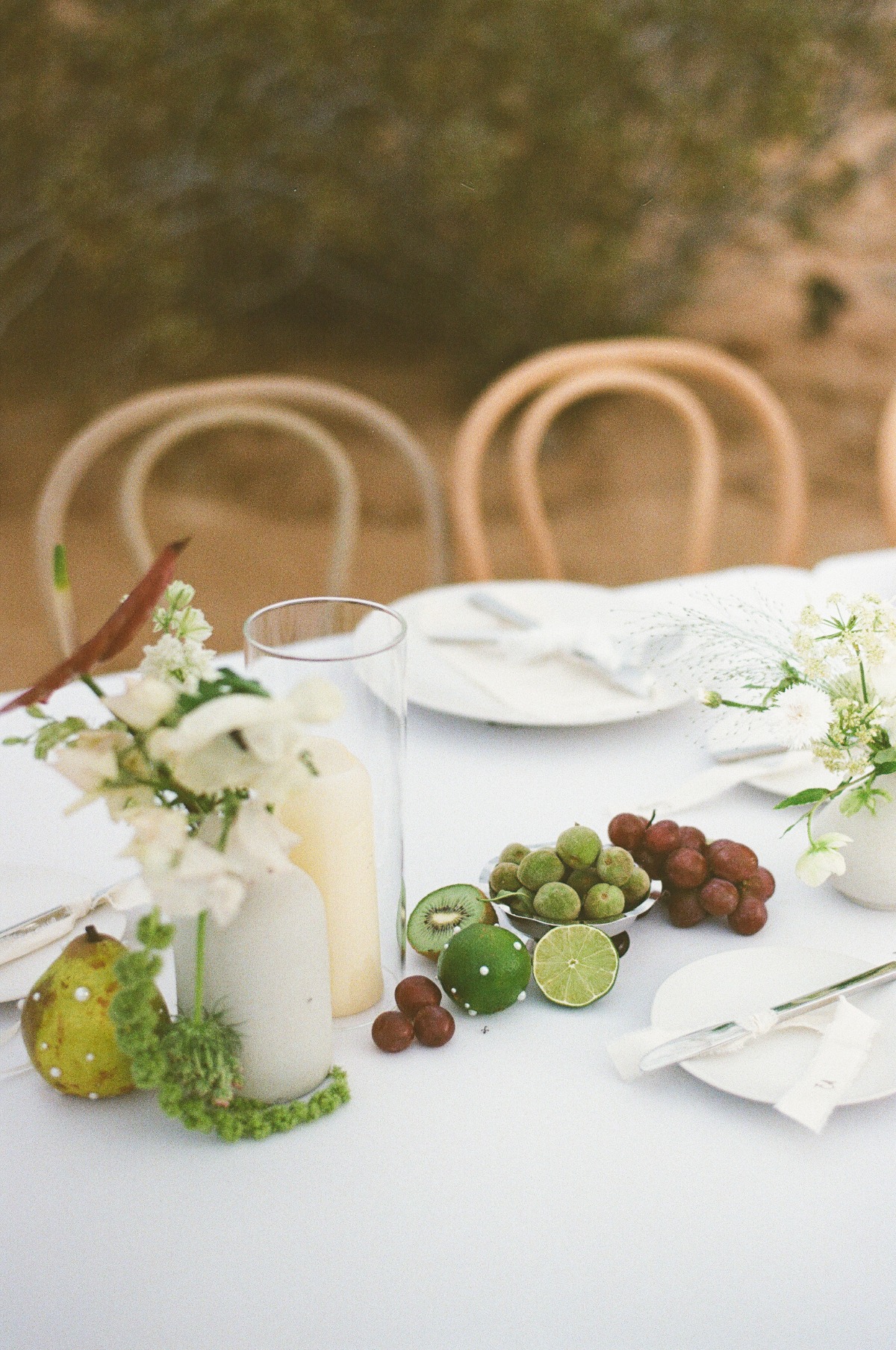 fruit wedding table decor