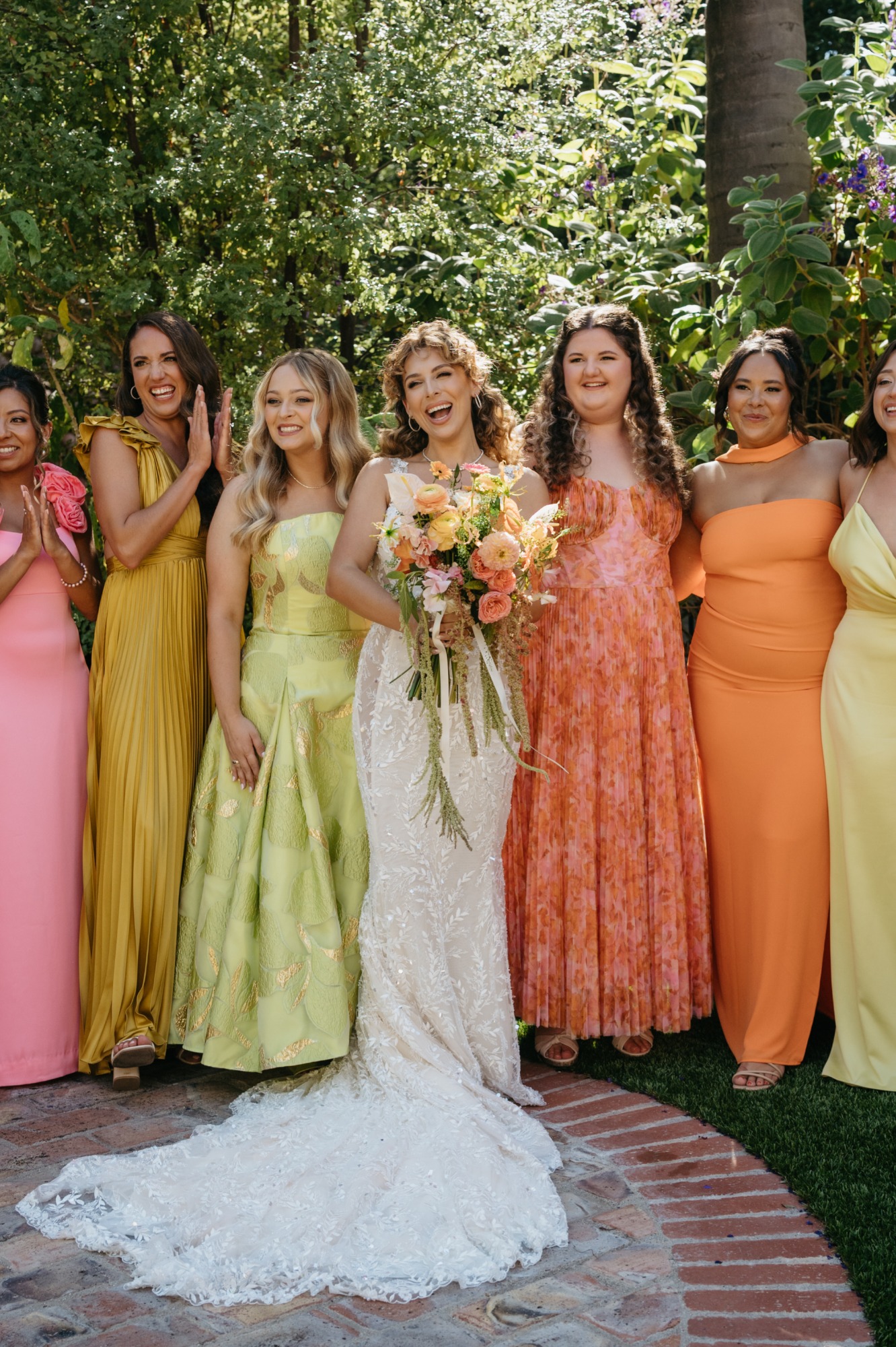 sunset bridesmaid dresses