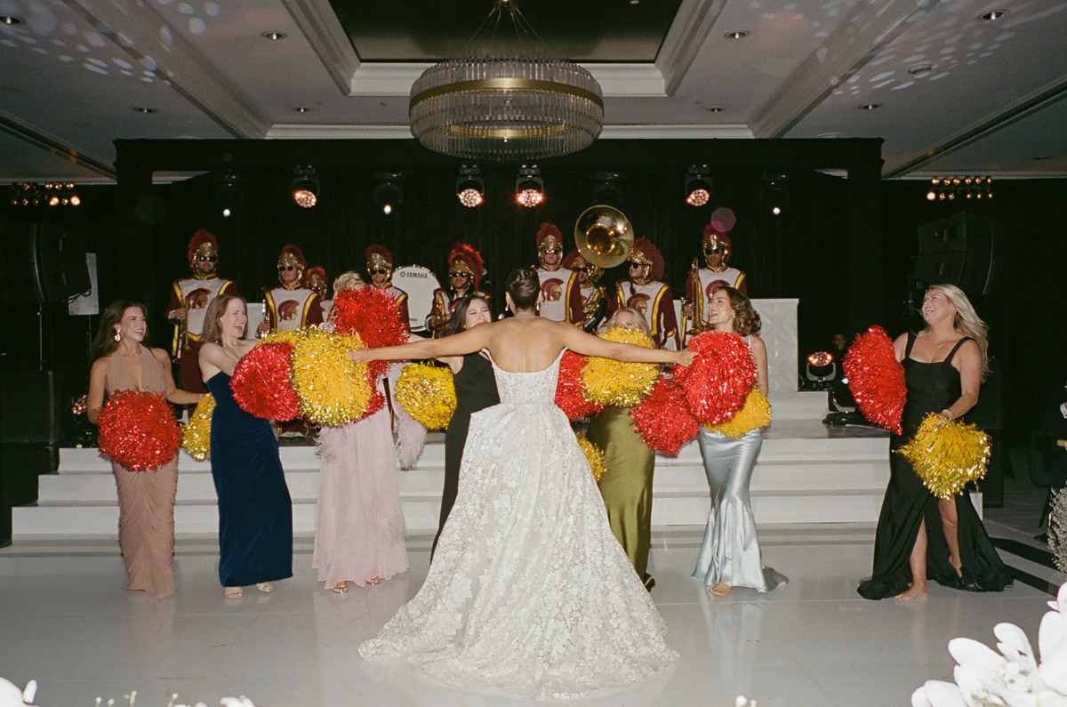 cheerleader wedding