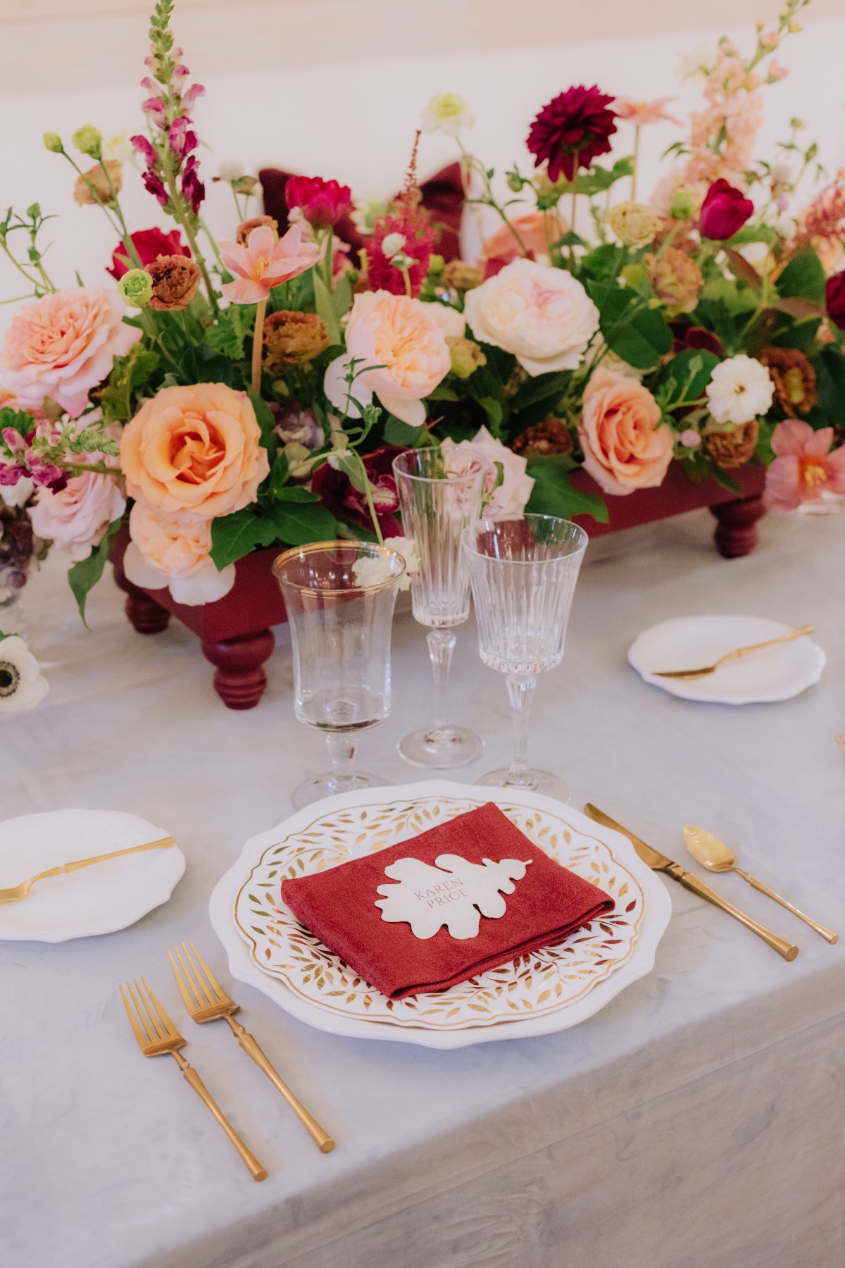 leaf place cards