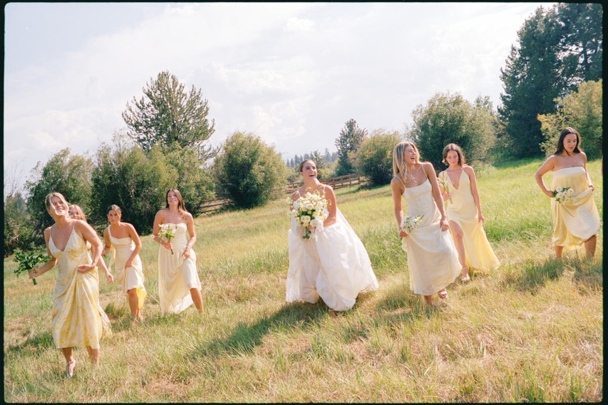 butter yellow bridesmaid dresses