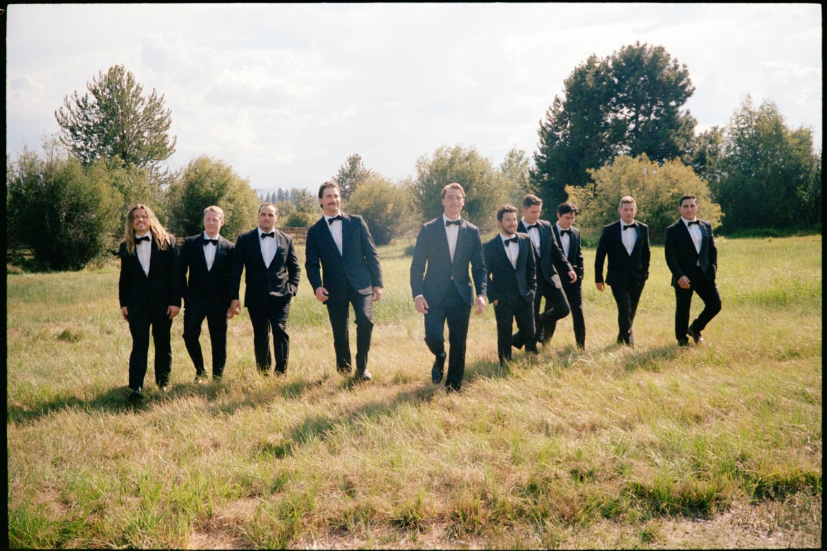 black tie groomsmen