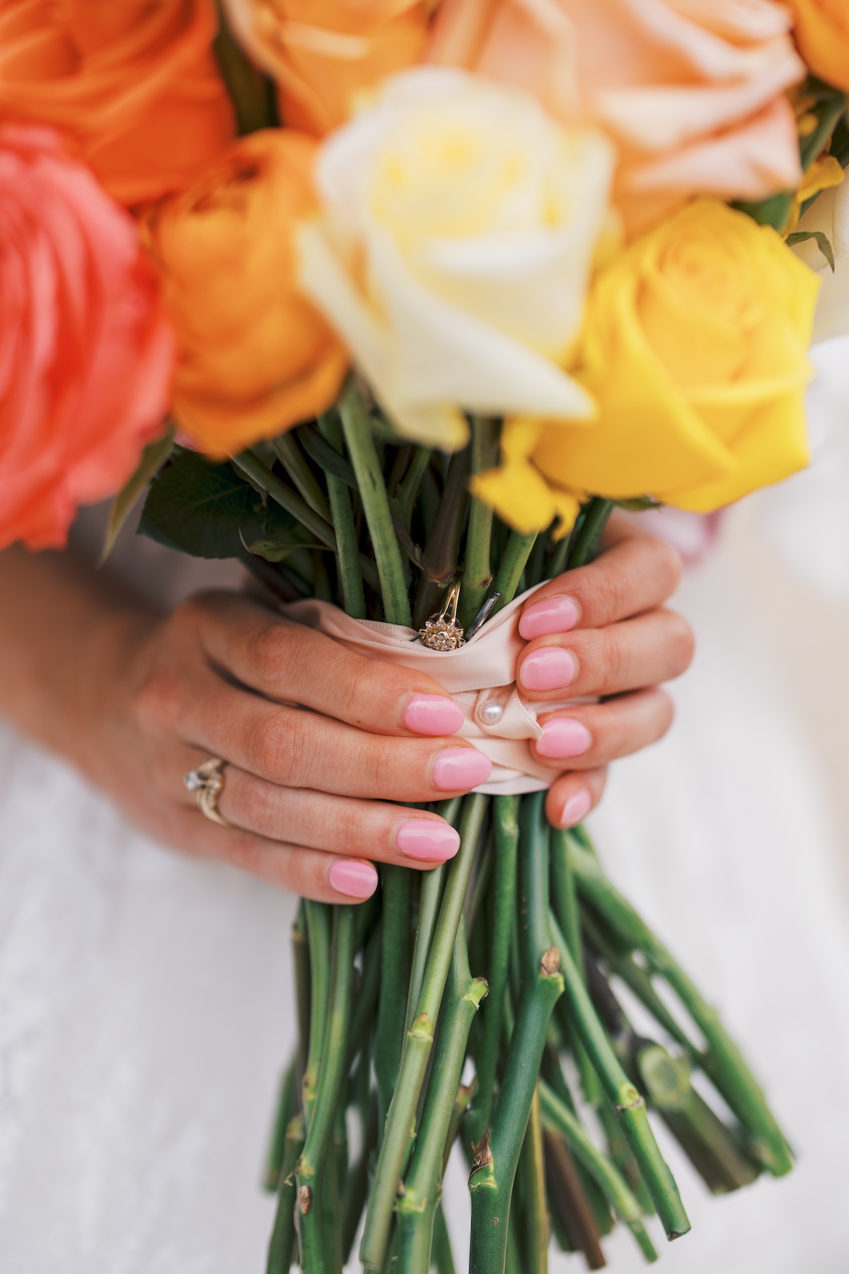rainbow wedding bouquet ideas