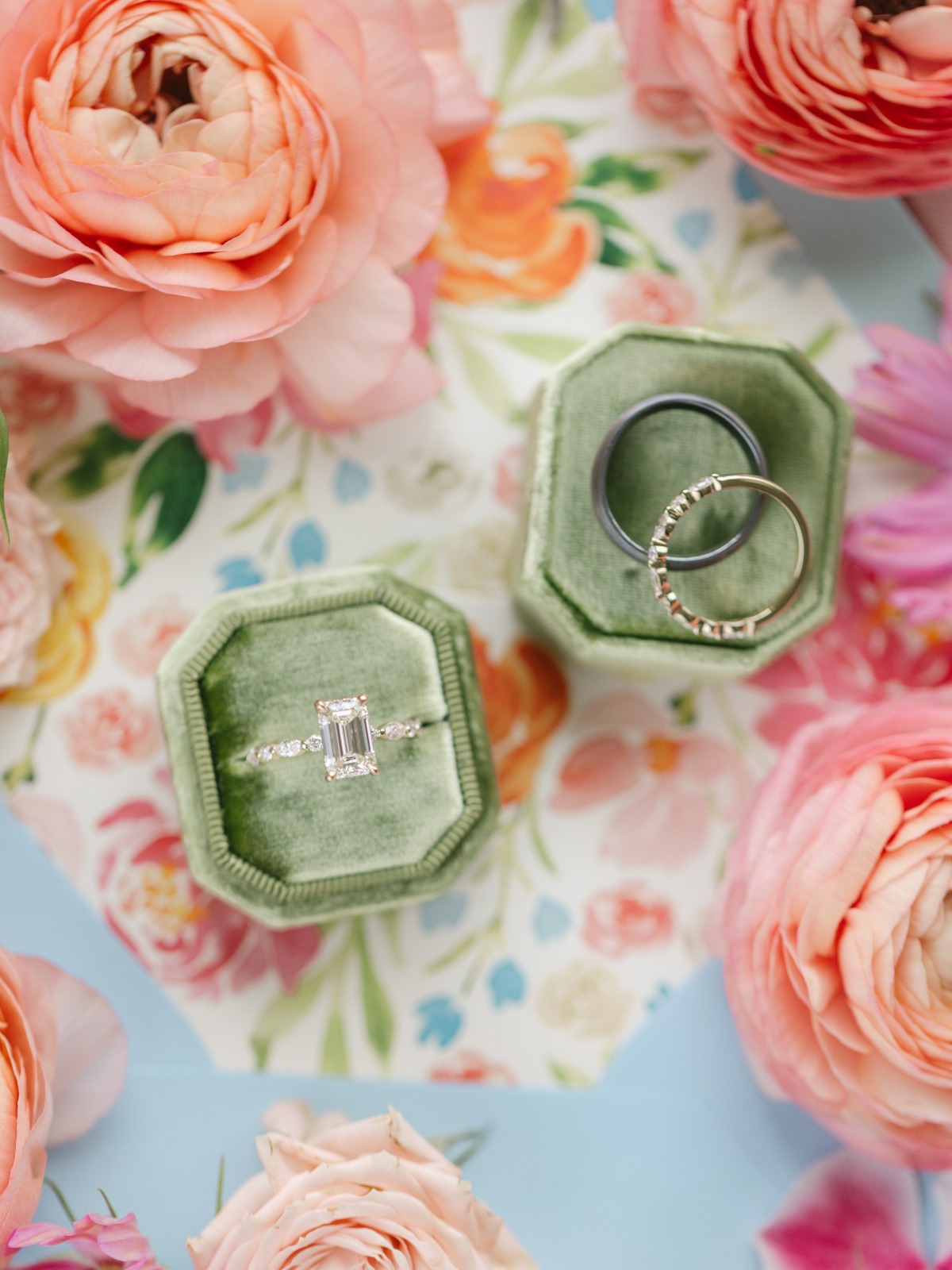 emerald cut engagement ring