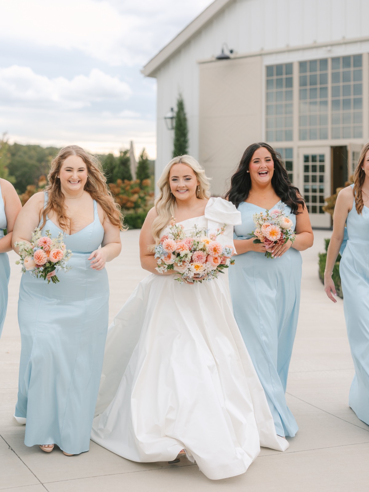 baby blue bridesmaid dresses