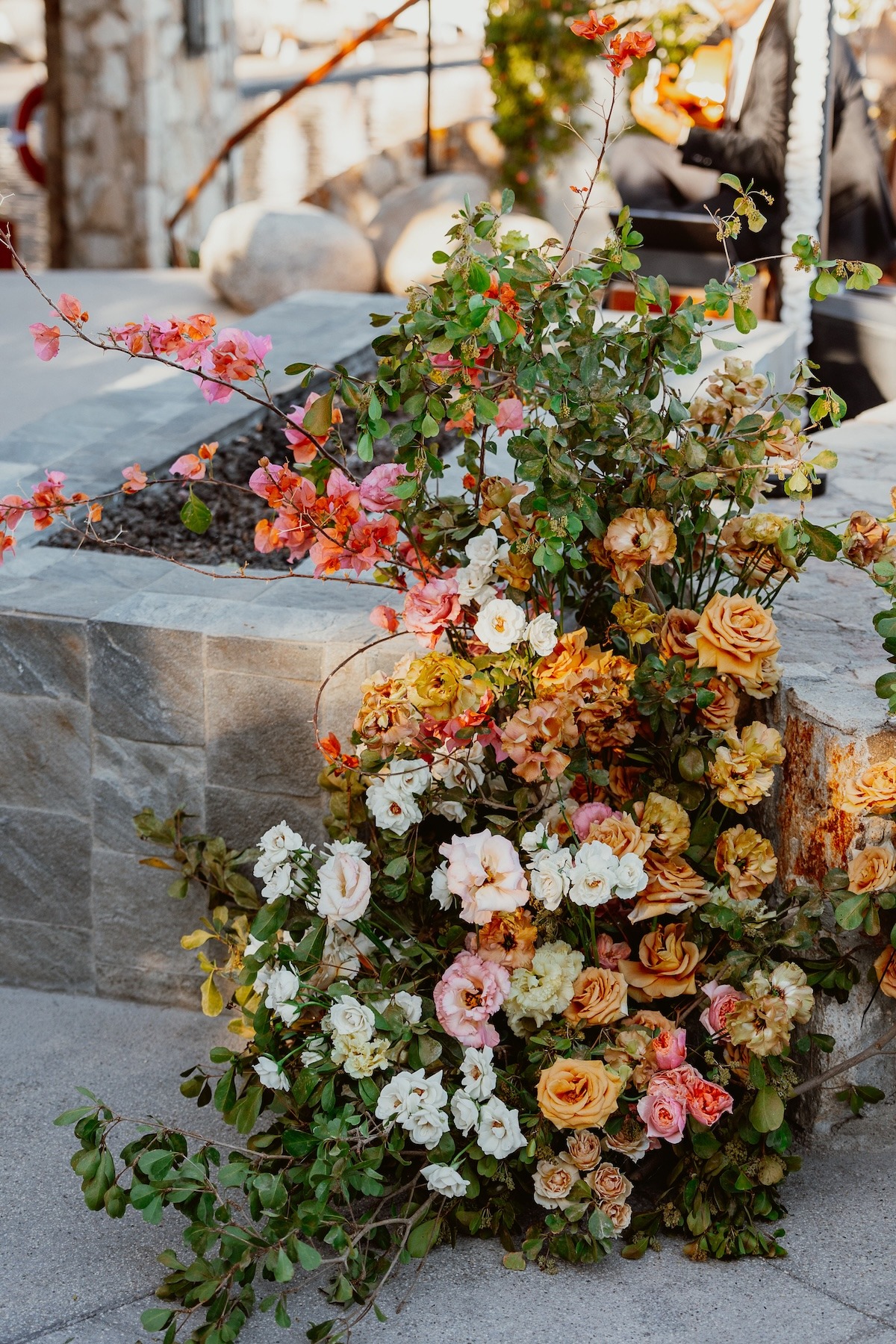 deep earth tone floral arrangements