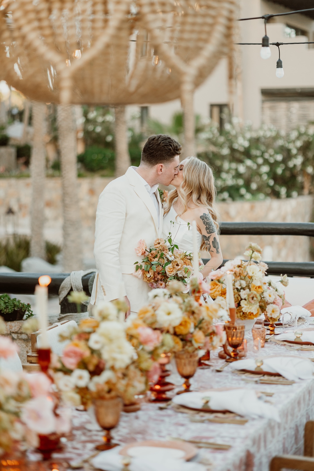 boho chic wedding in earth tones