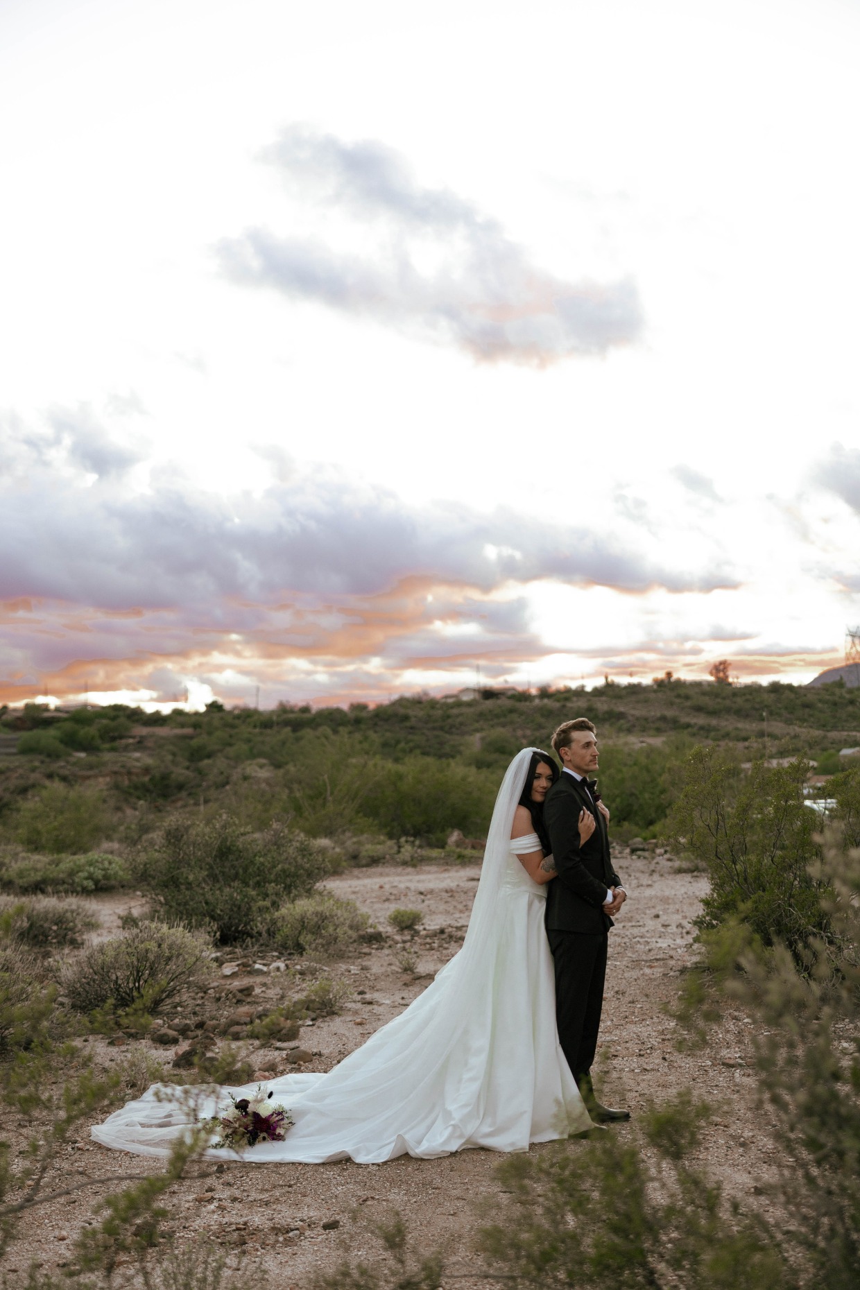 couple in arizona desert