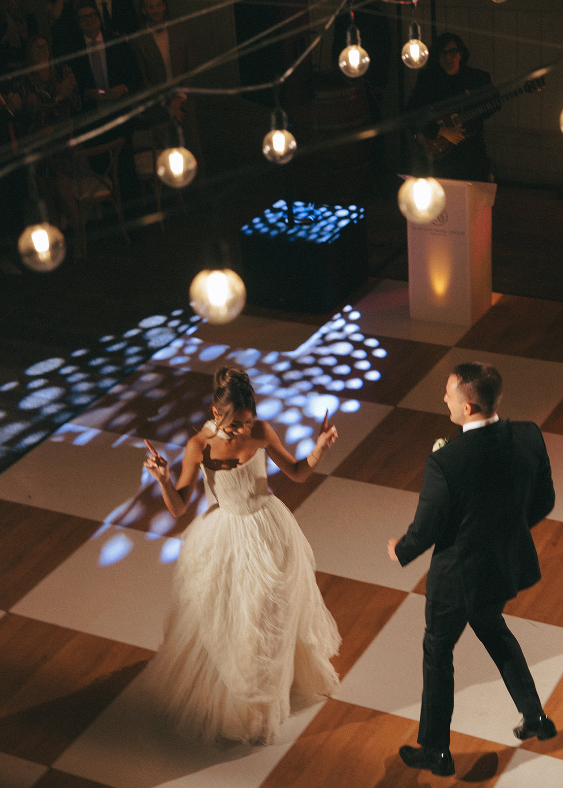 dance floor wedding photo ideas