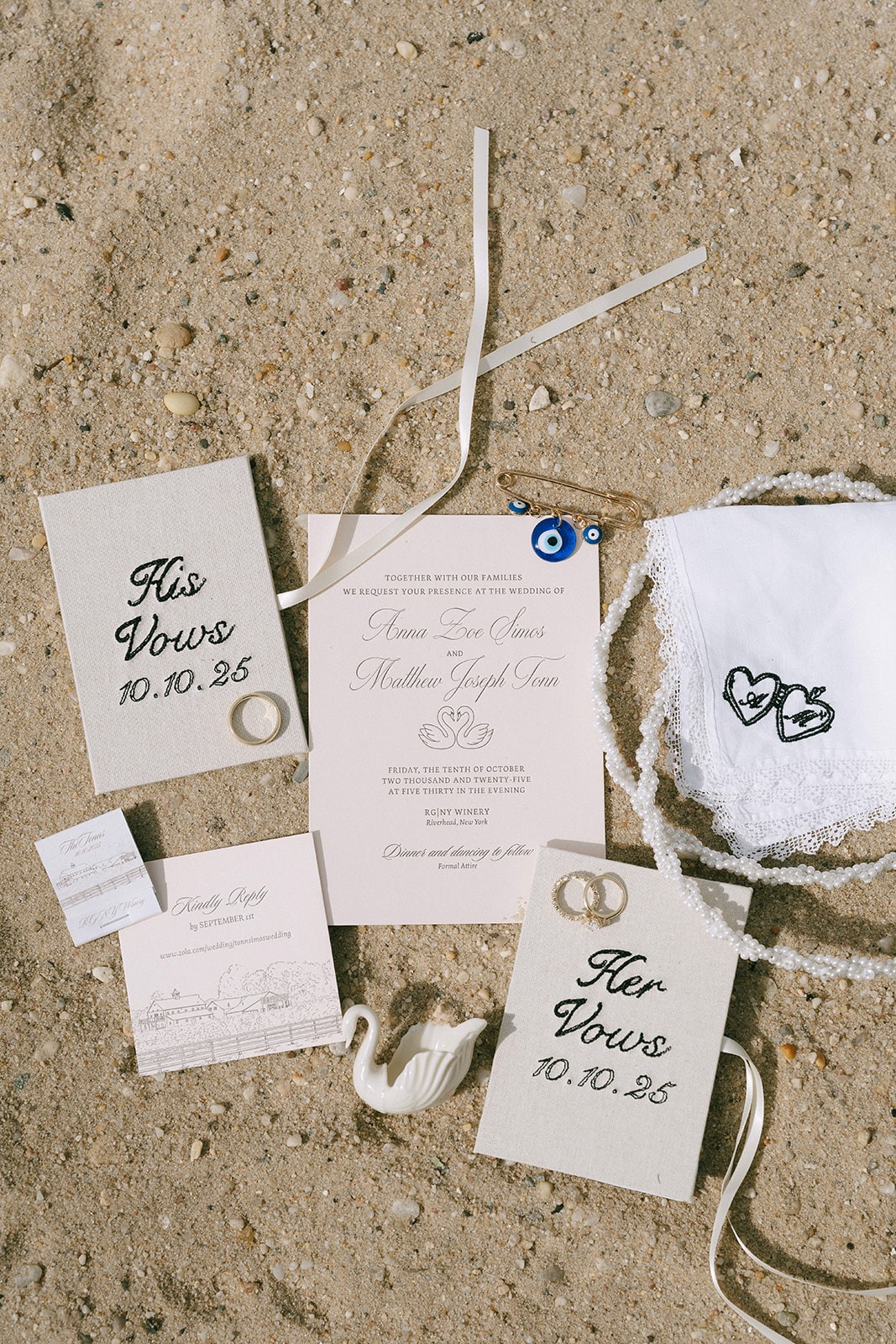 embroidered vow books