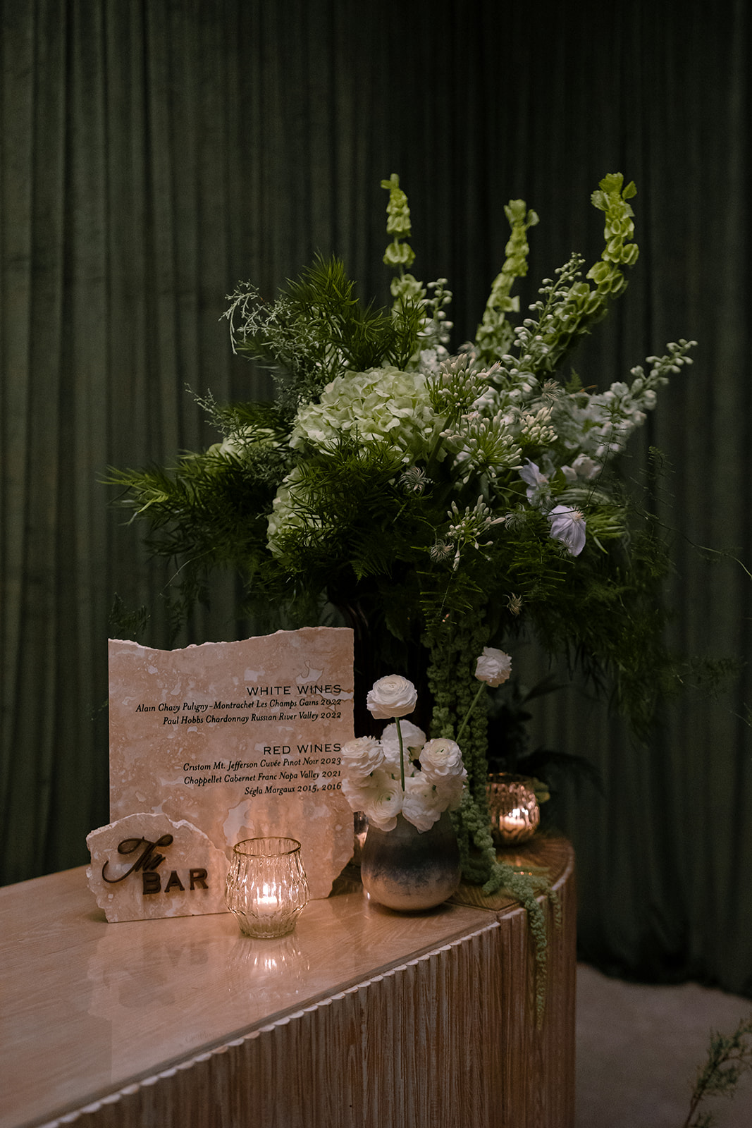 woodland organic bar arrangement