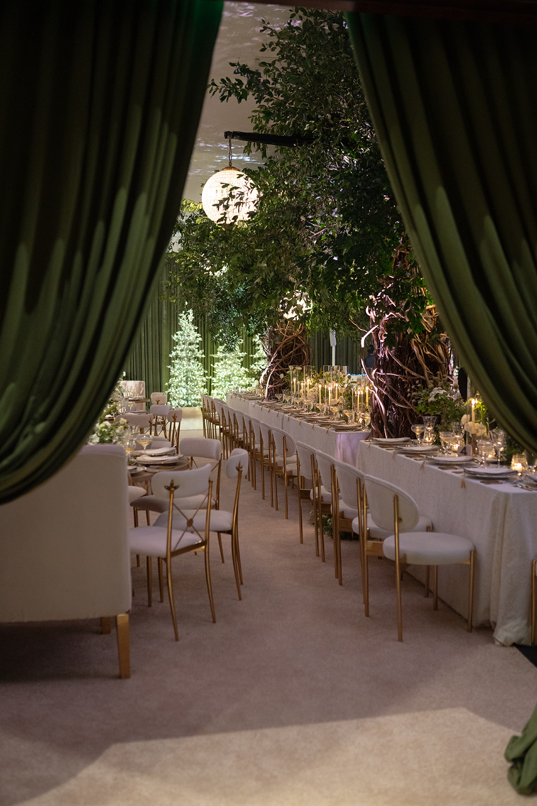 forest-inspired reception