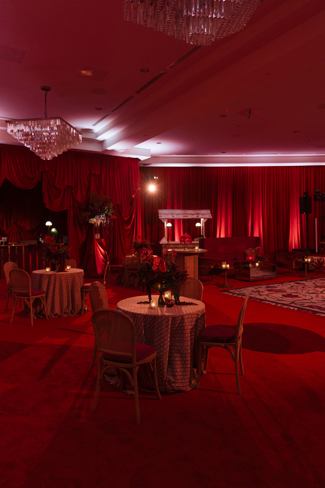 monochromatic red reception
