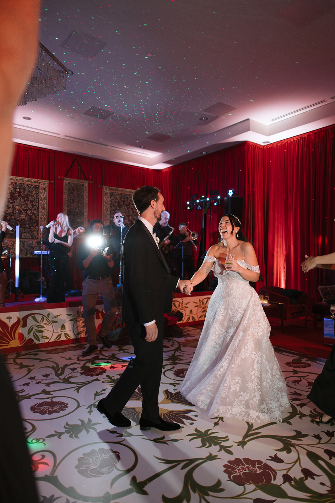 floral dance floor