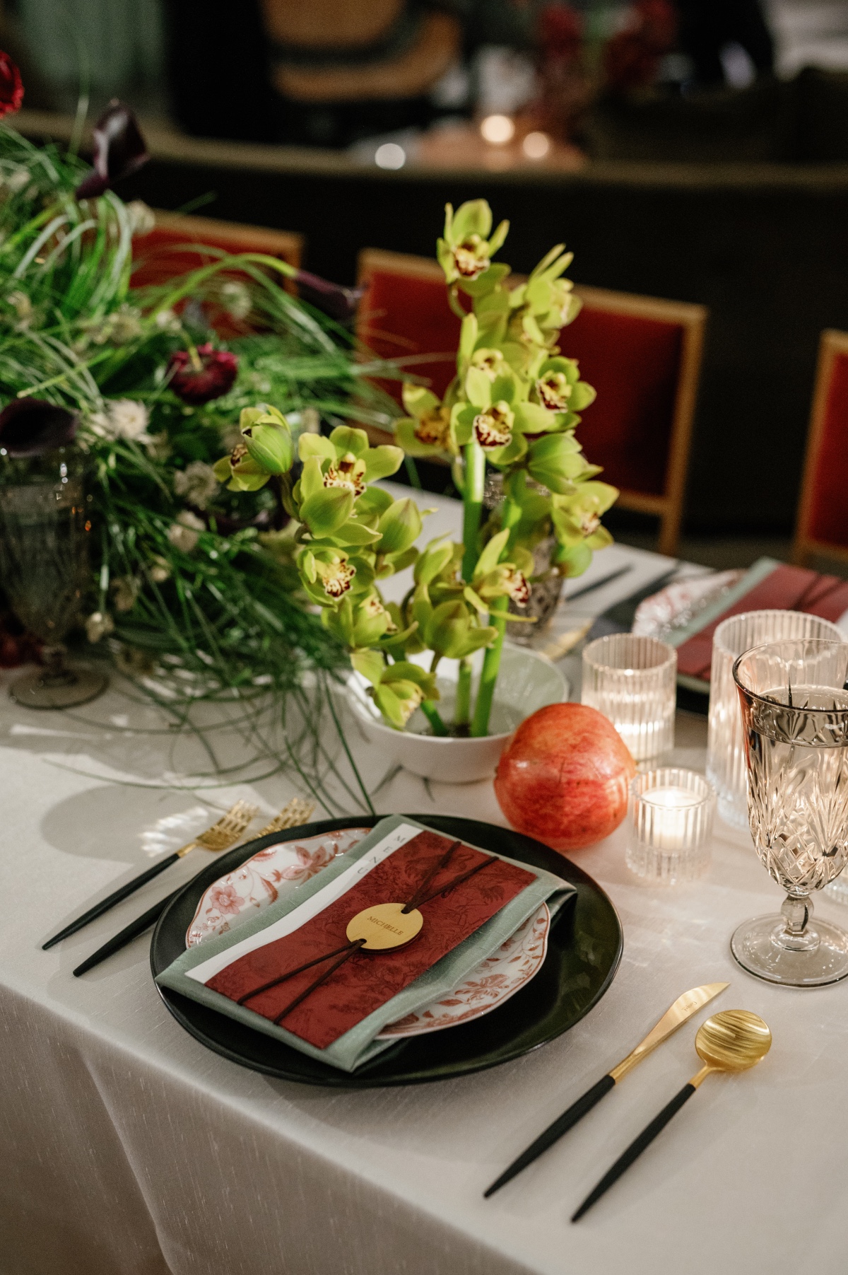 orchid centerpieces
