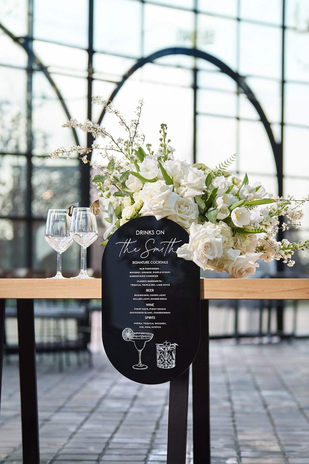 black acrylic floating bar sign by monique paper art 