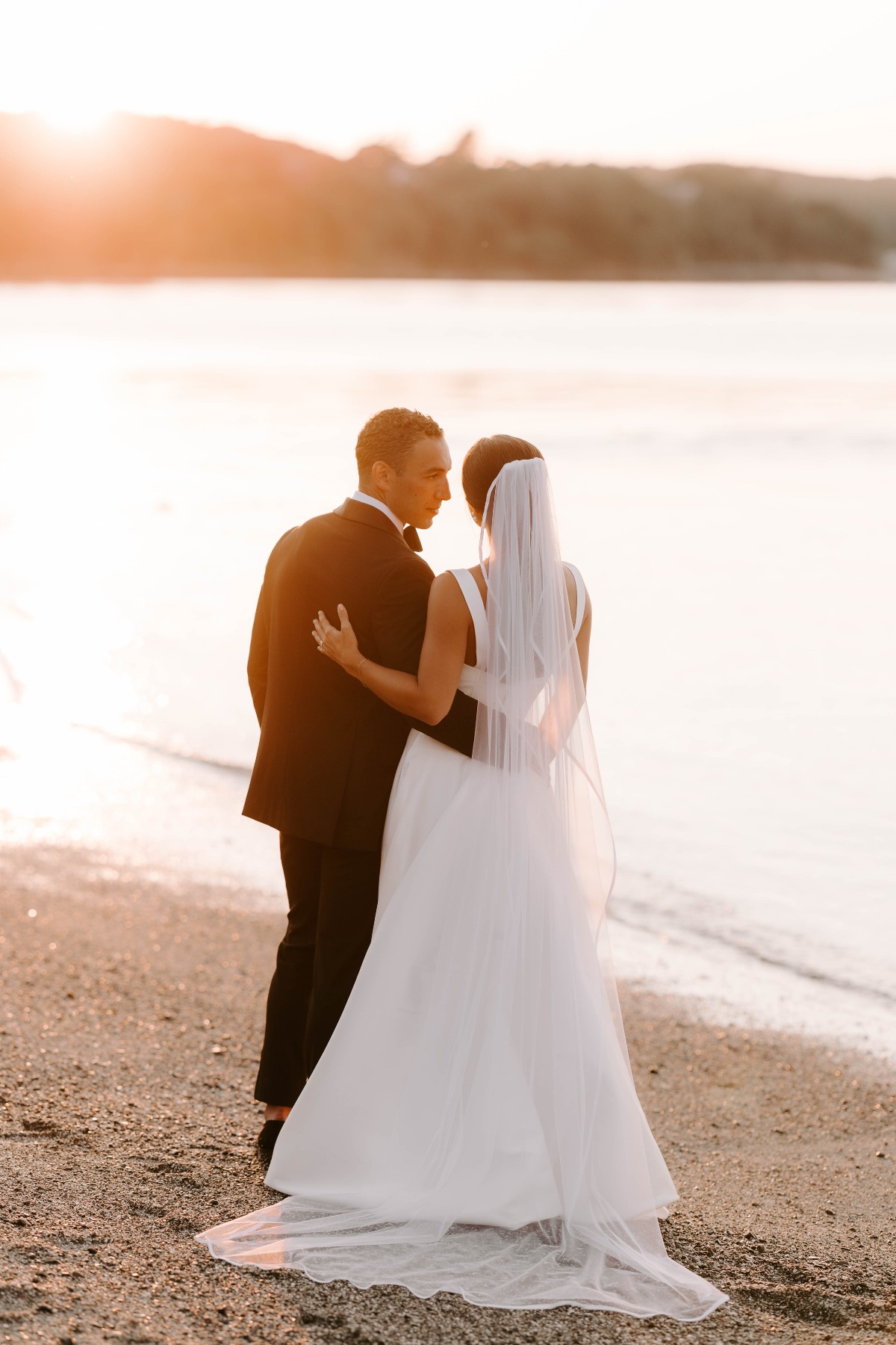 beach wedding portraits