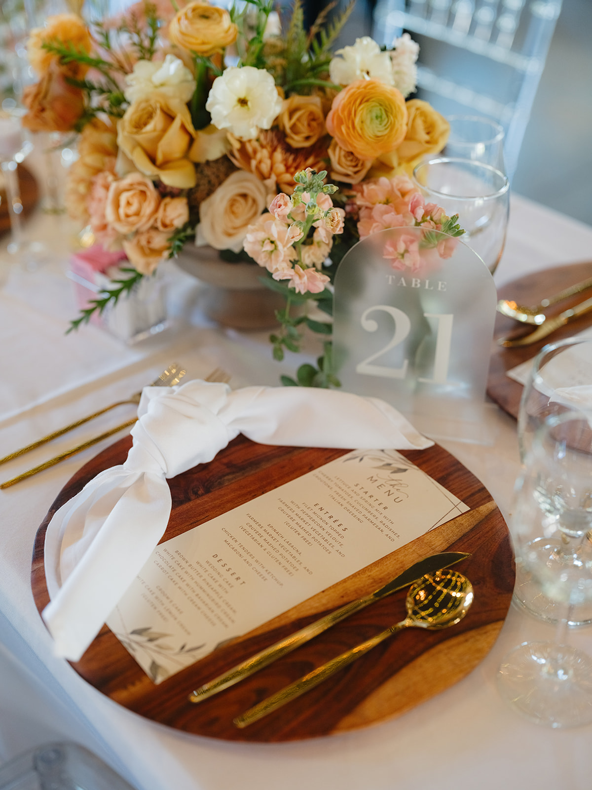 acrylic table numbers for wedding