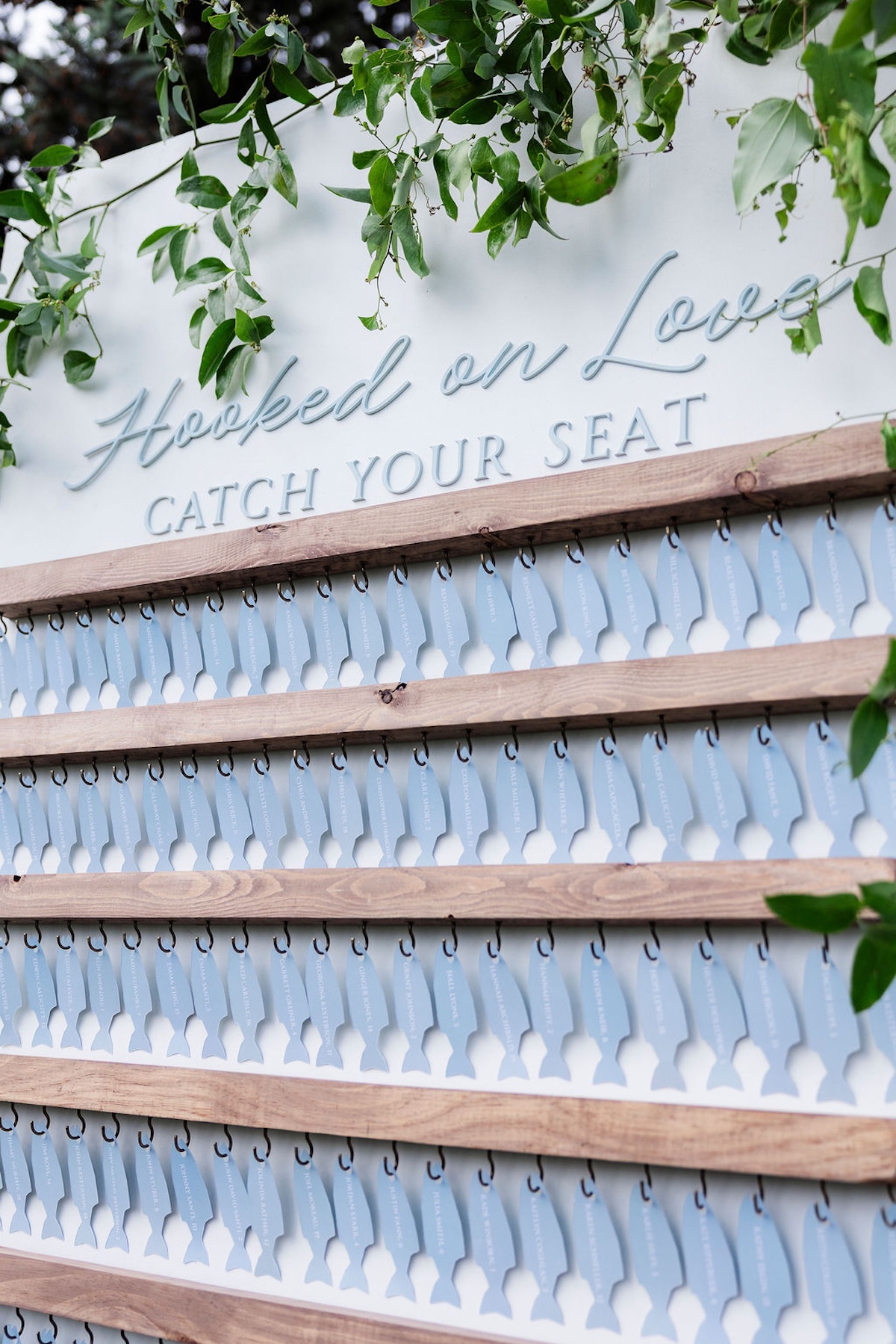 fish shaped escort card ideas