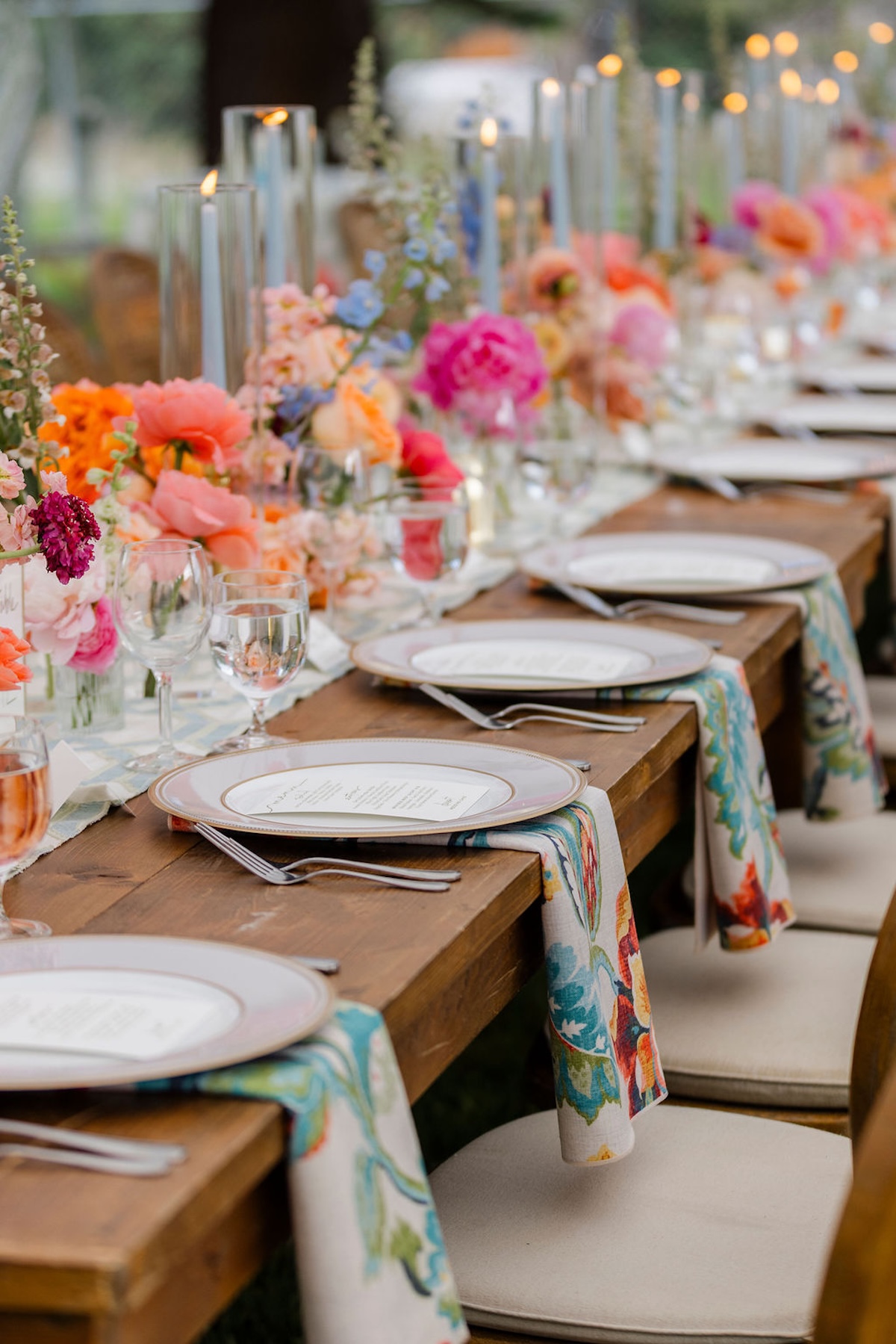 vibrant pastels for wedding