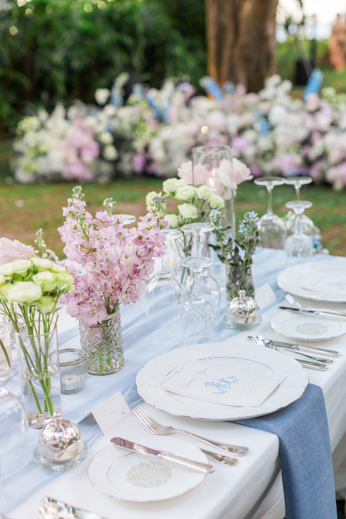 single flower type centerpieces
