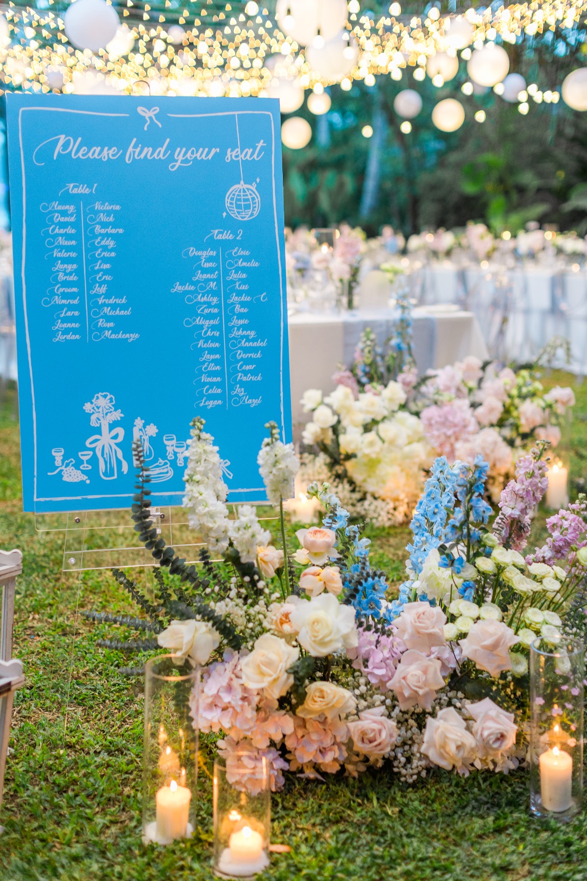 blue seating chart