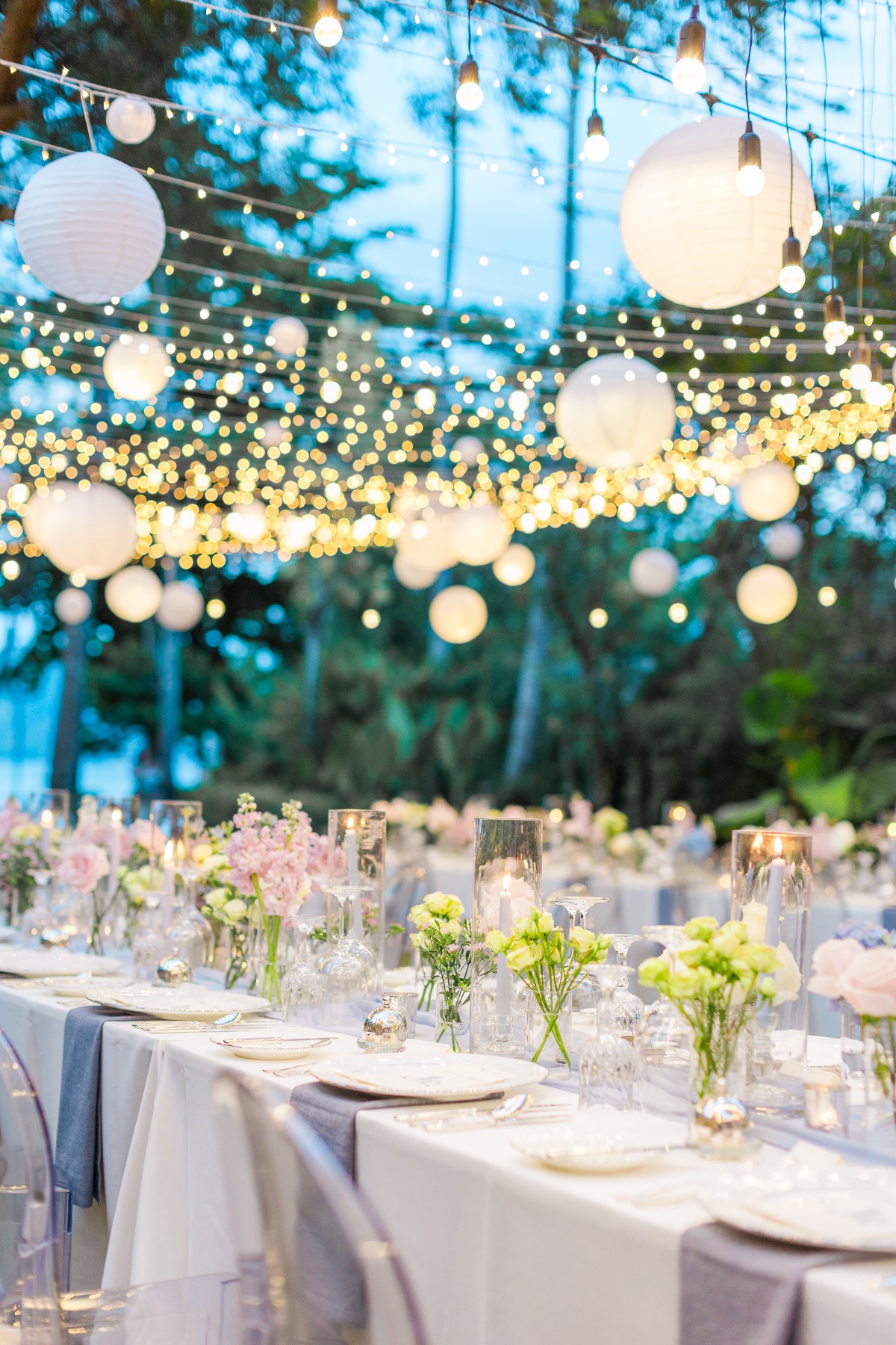 triple stem centerpieces