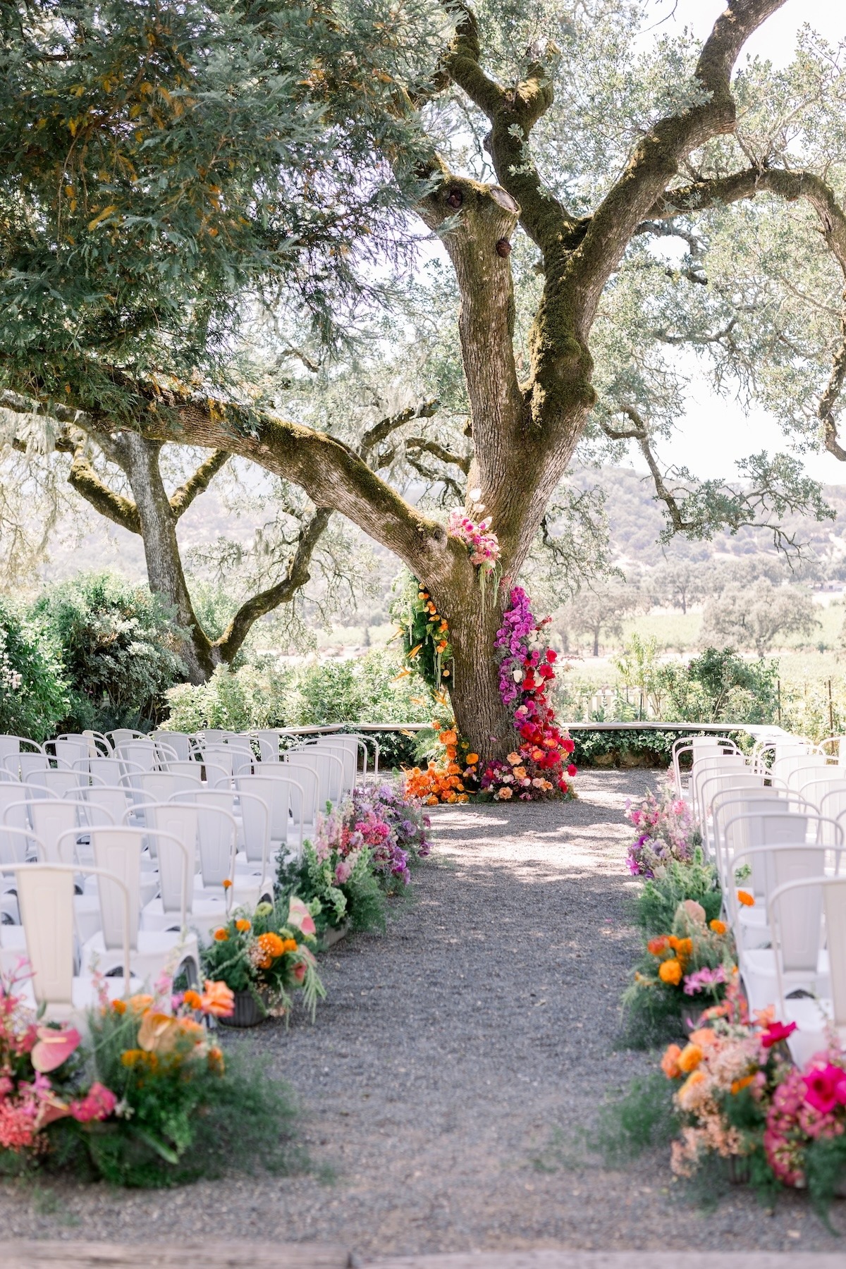 bright tree floral intstallation