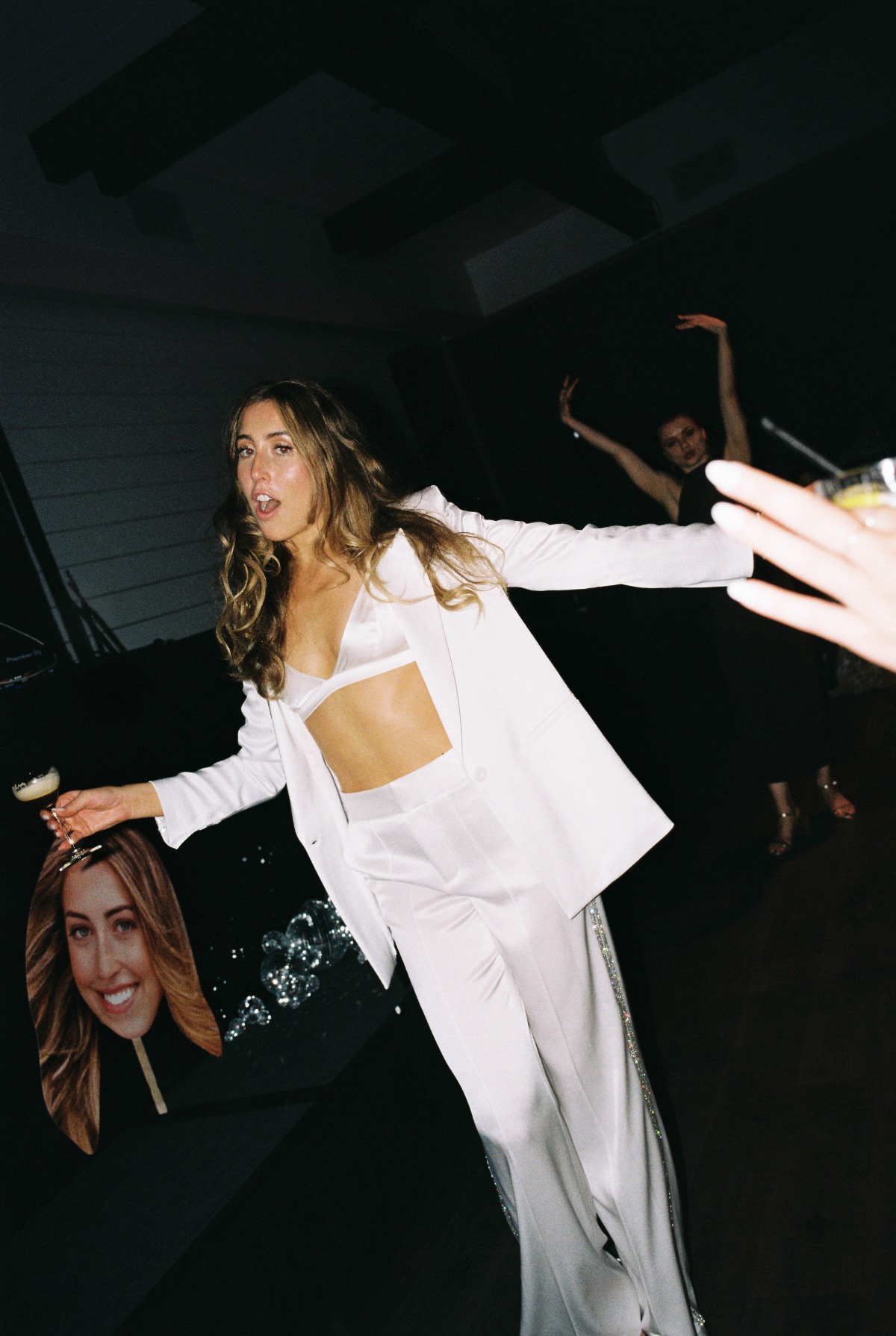 three piece bridal suit look