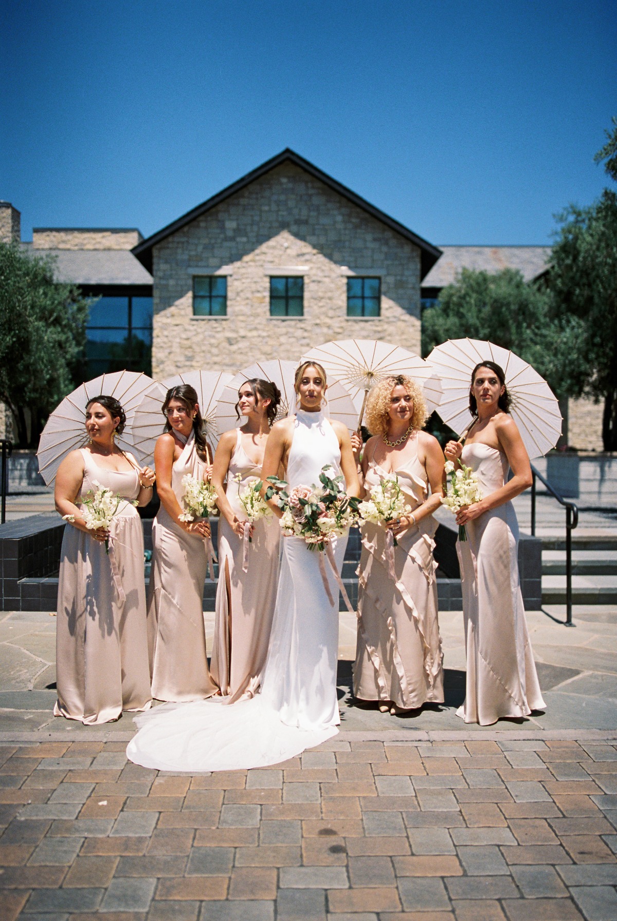 blush bridesmaid dresses