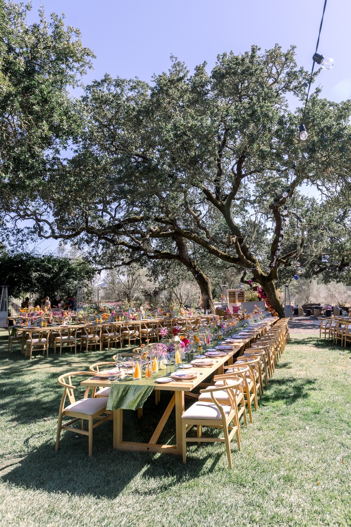 outdoor reception no tent