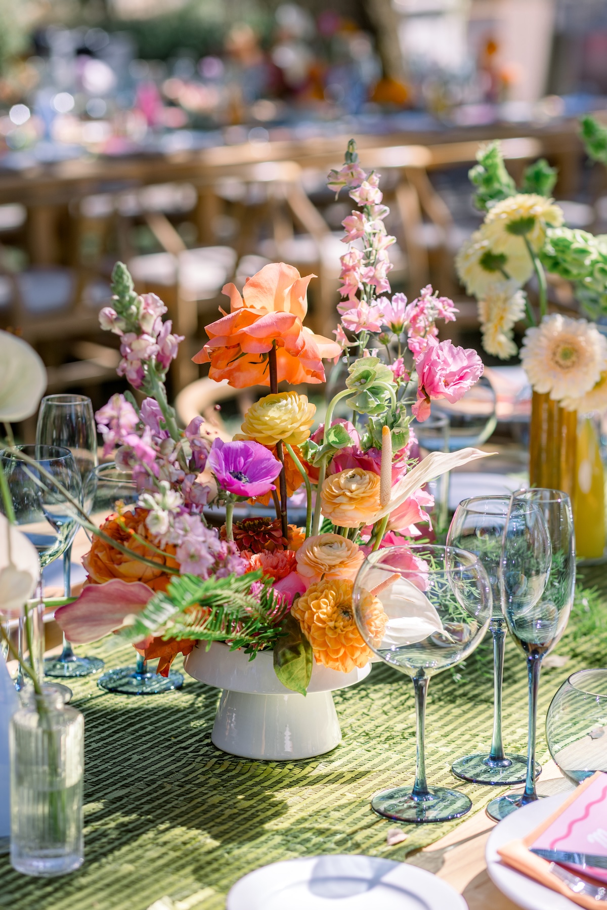 rainbow centerpieces