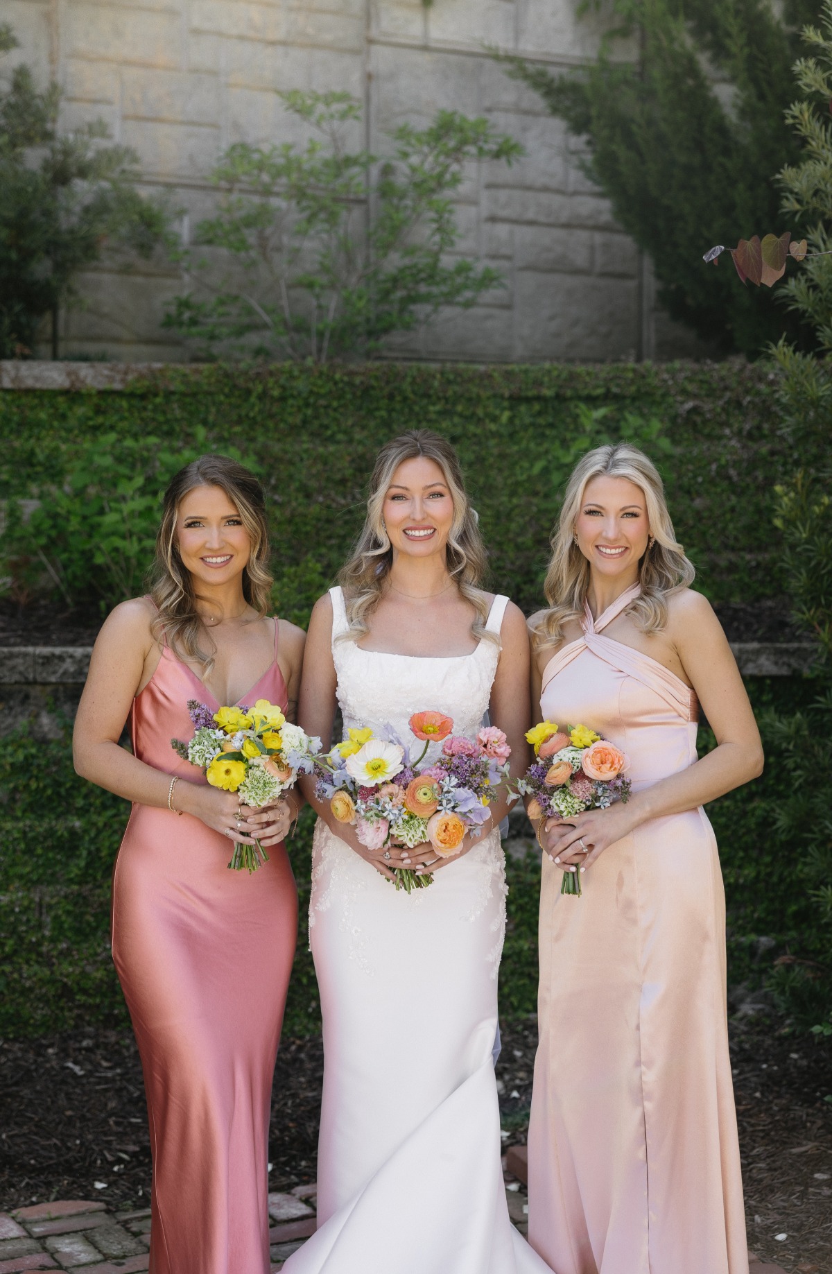 peach bridesmaid dresses