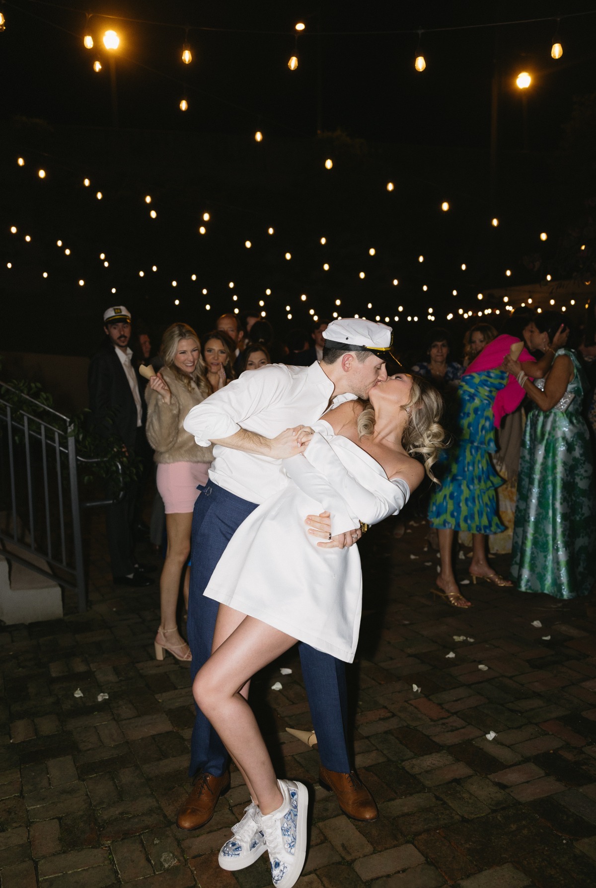 off the shoulder bridal mini dress