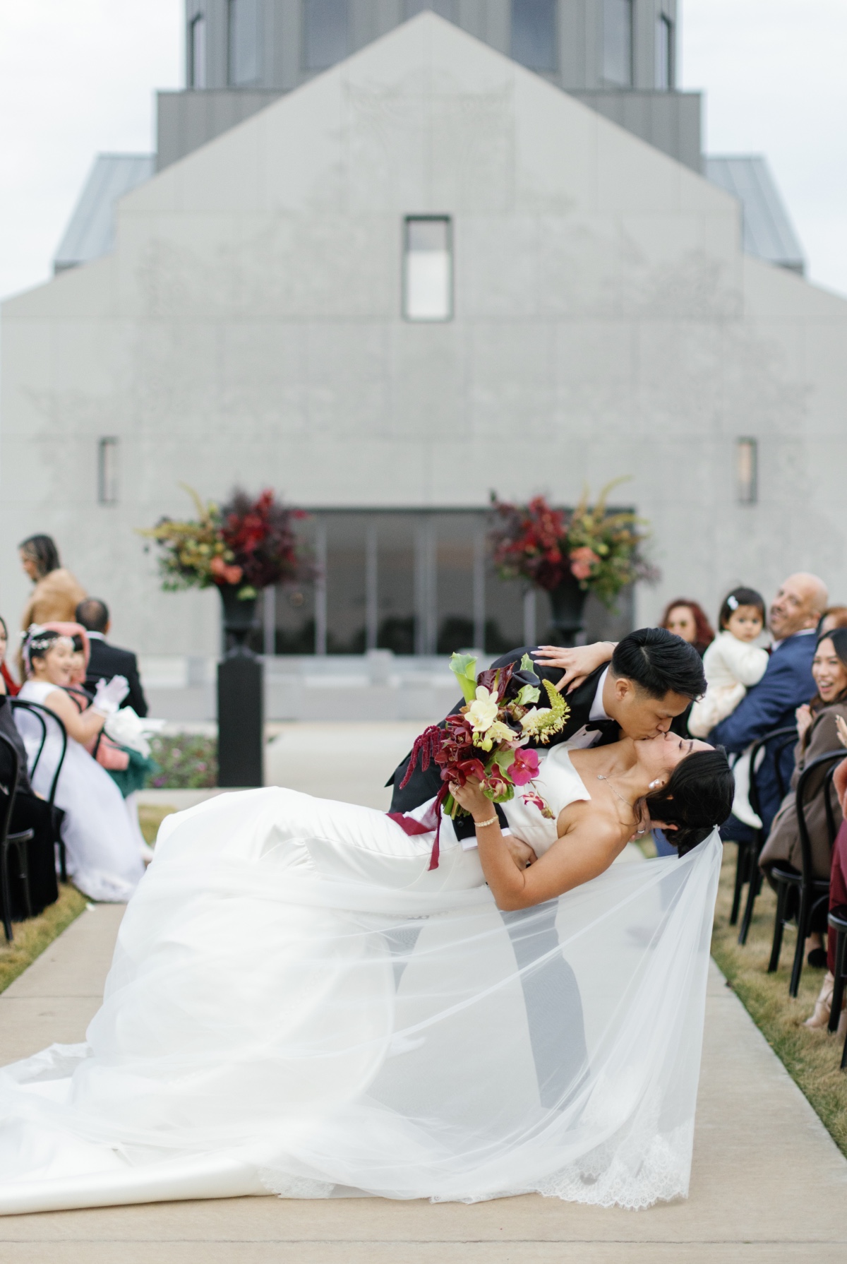architectural wedding ceremony space