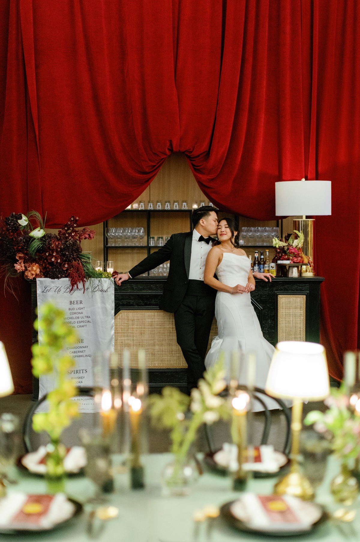 red and green wedding