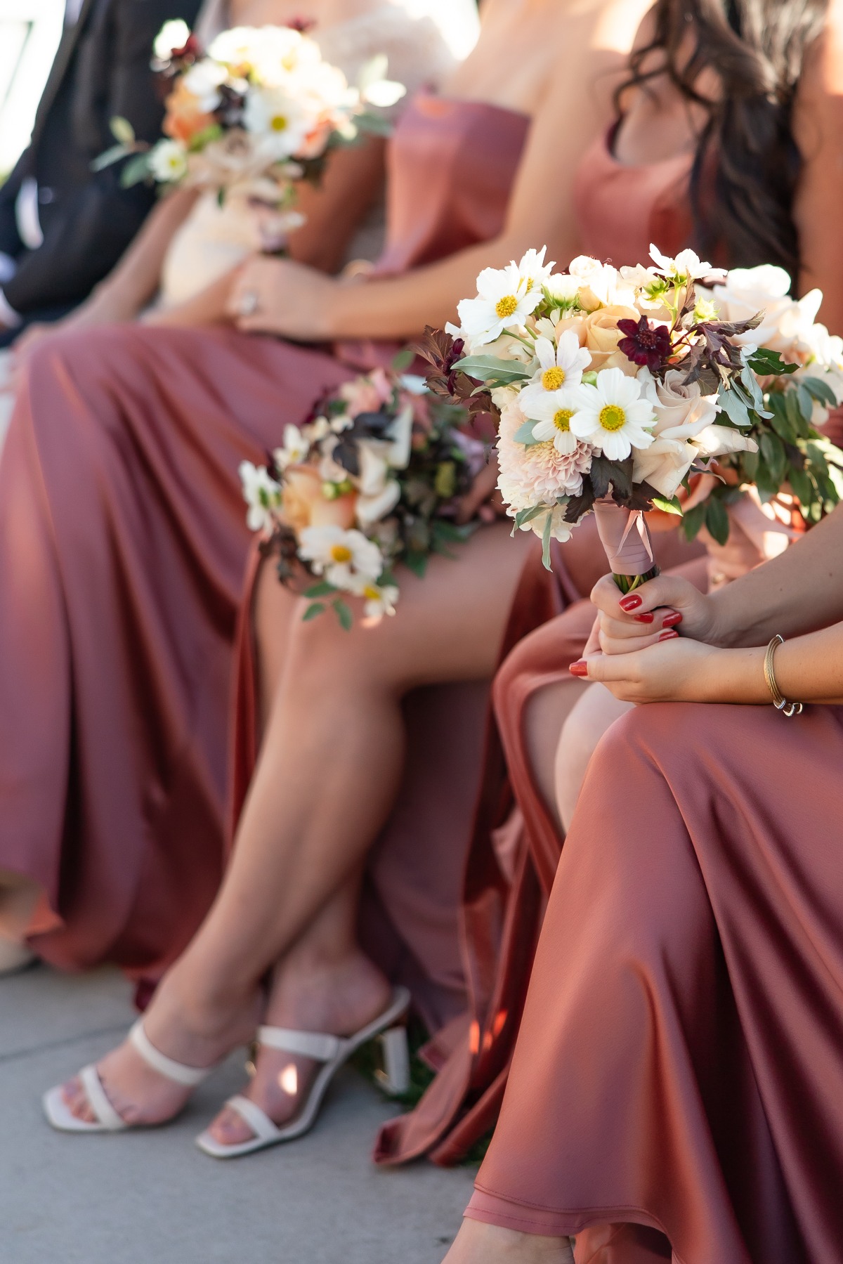 rust colored bridesmaid dresses