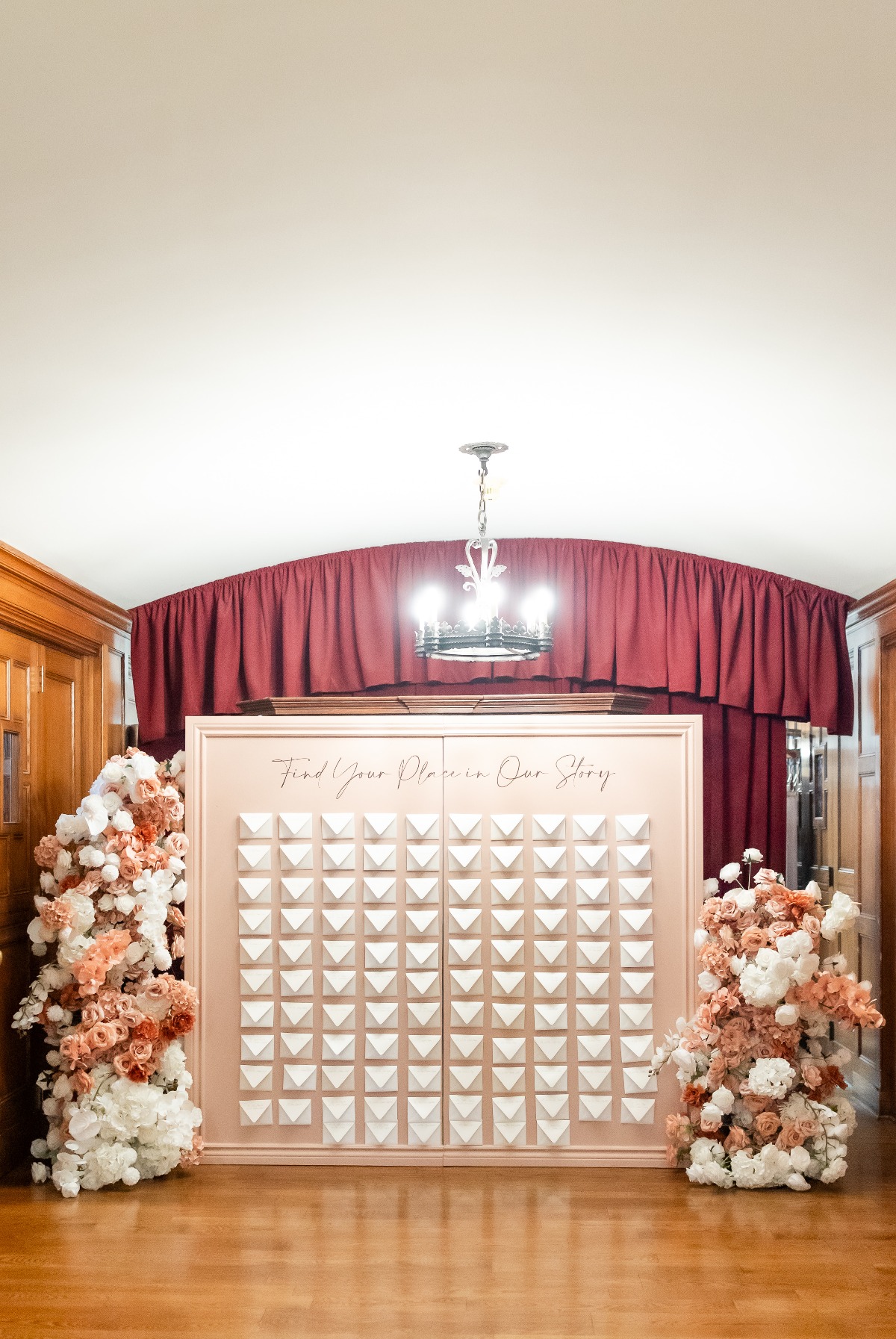 letter and envelope escort display