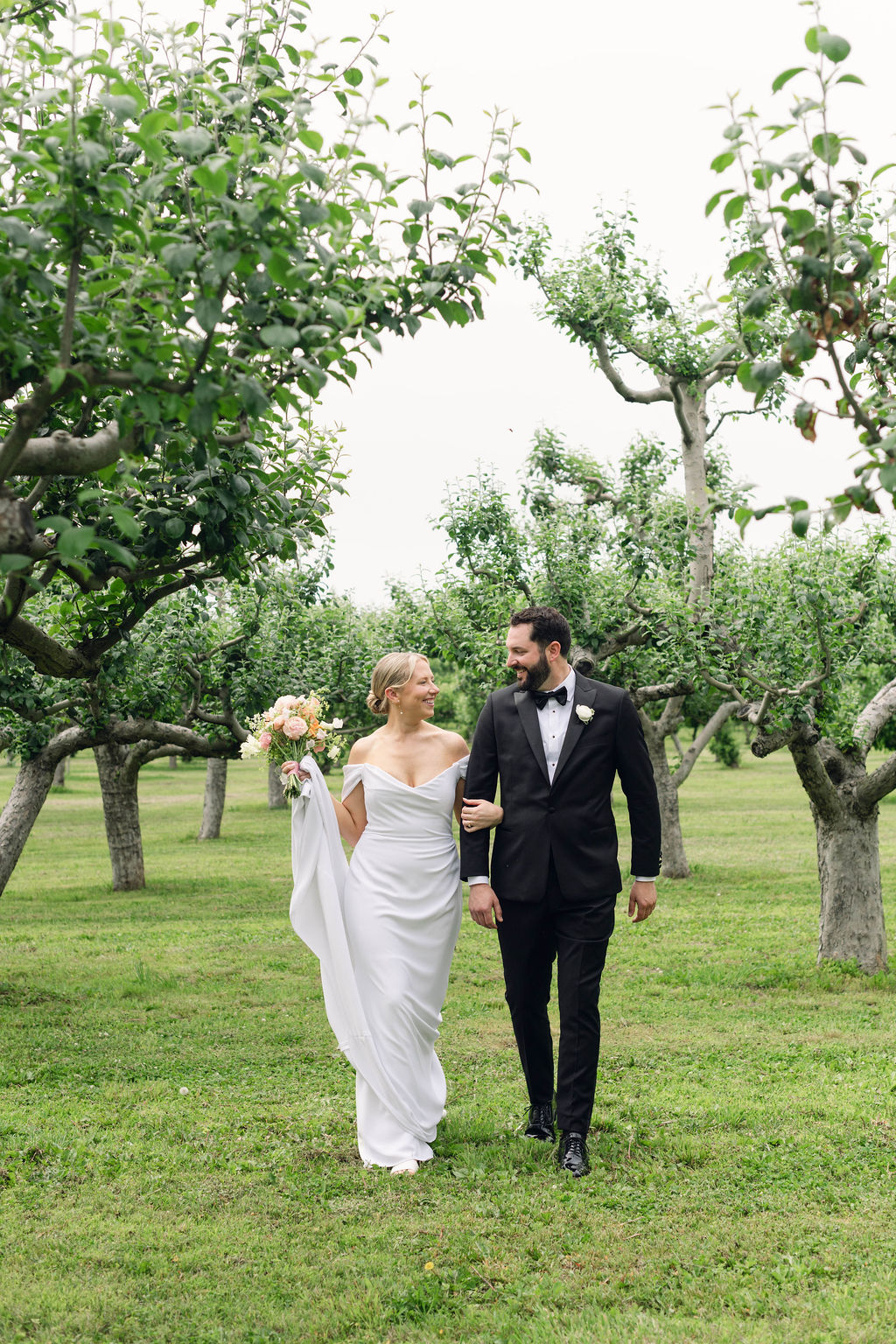 off the shoulder wedding dress