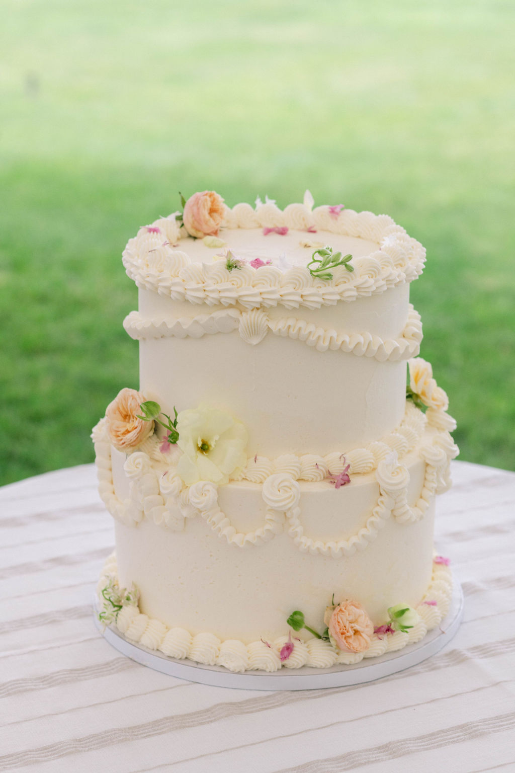 homemade buttercream wedding cake