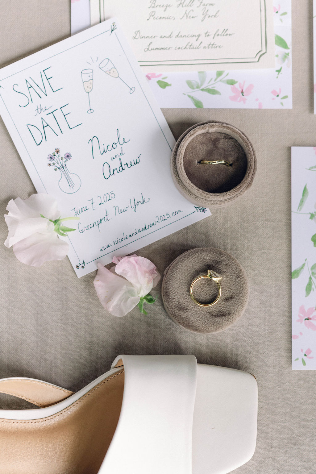 hand drawn save the dates