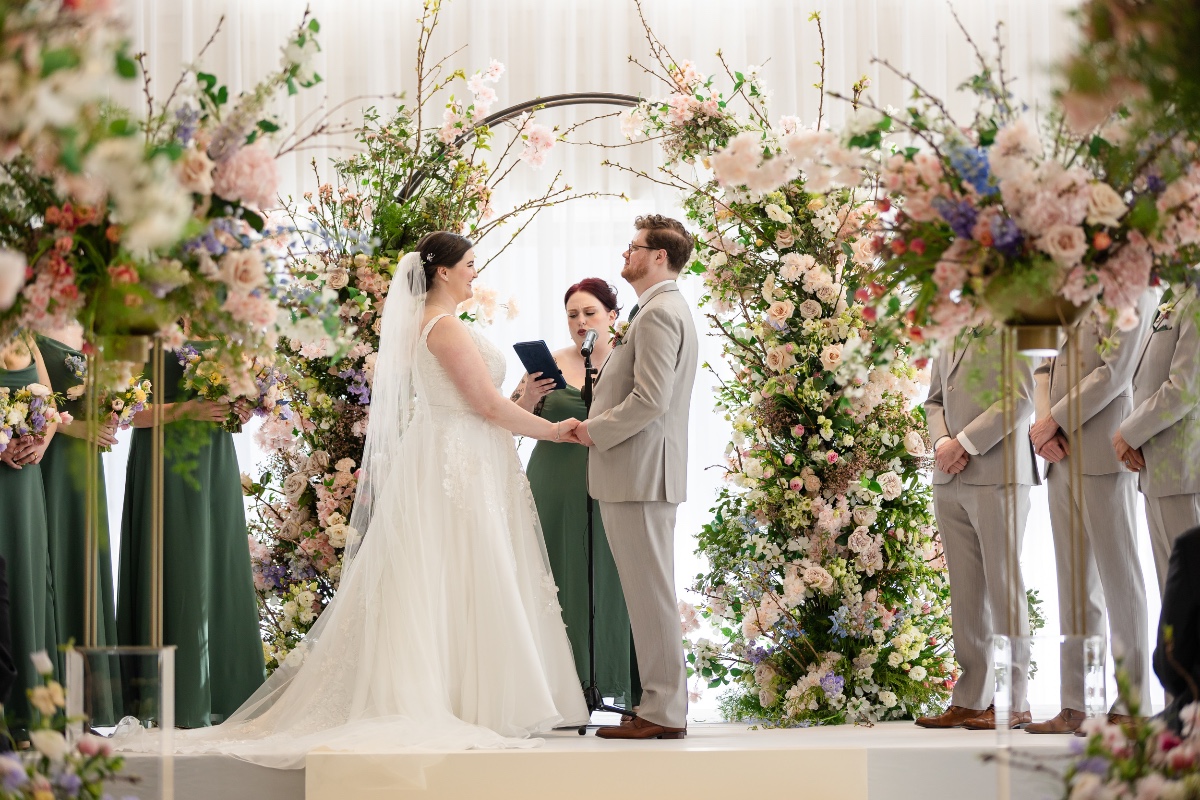 indoor spring wedding