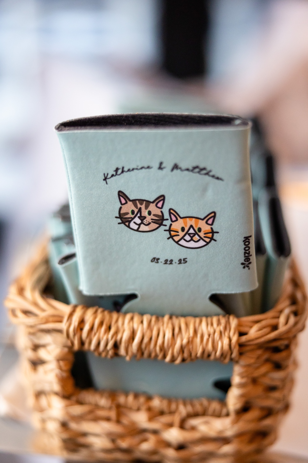 diy custom koozies for wedding