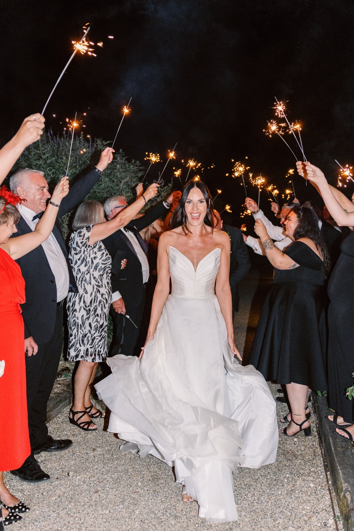 sparkler entrance for wedding