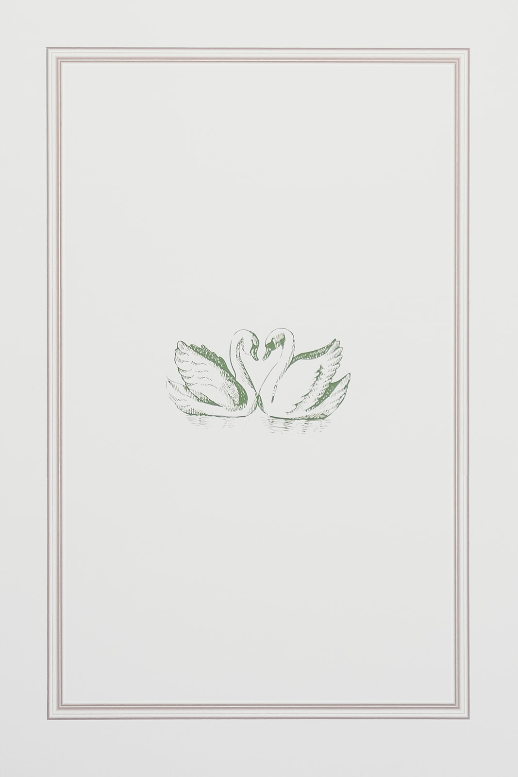 swan-themed decor