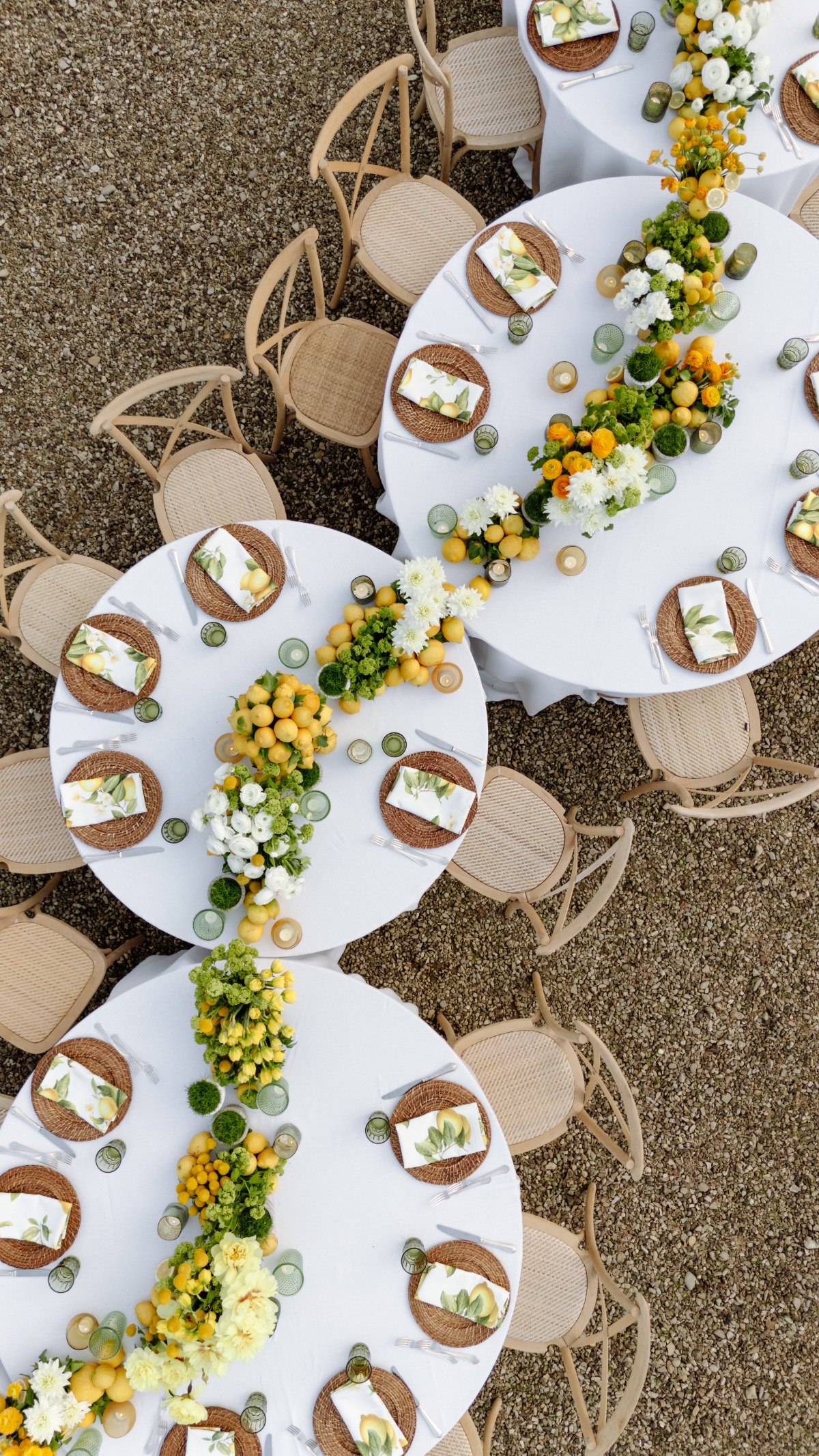citrus rehearsal dinner ideas