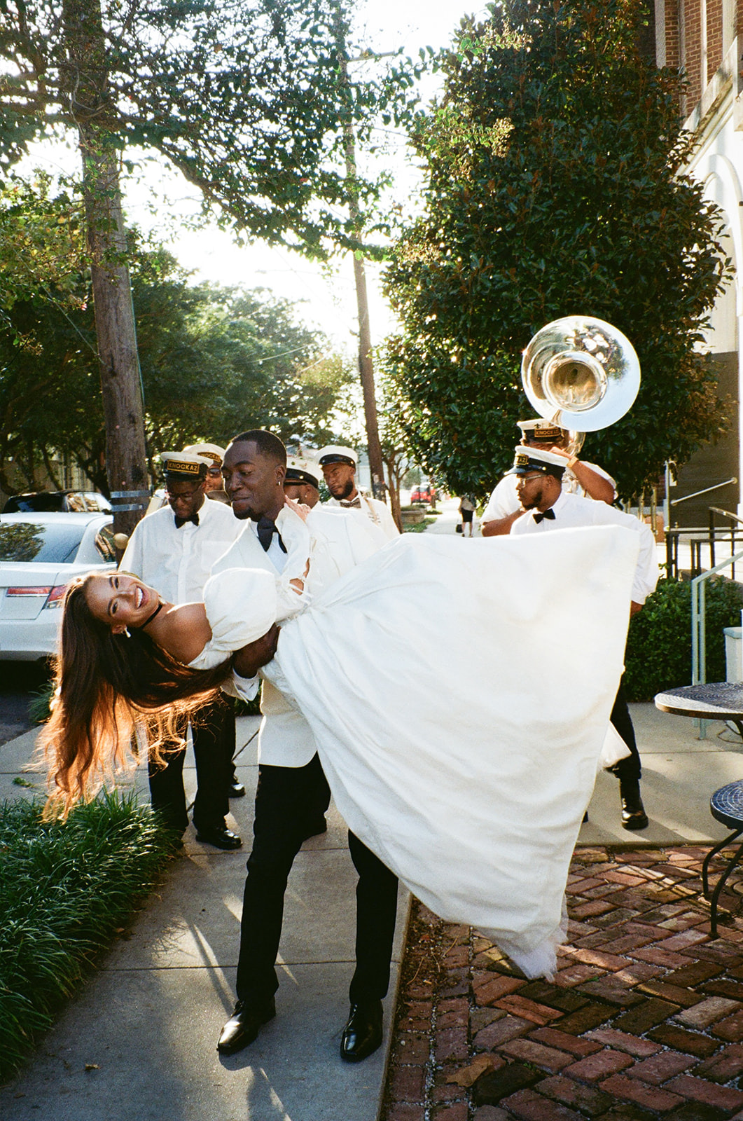 New Orleans wedding parade