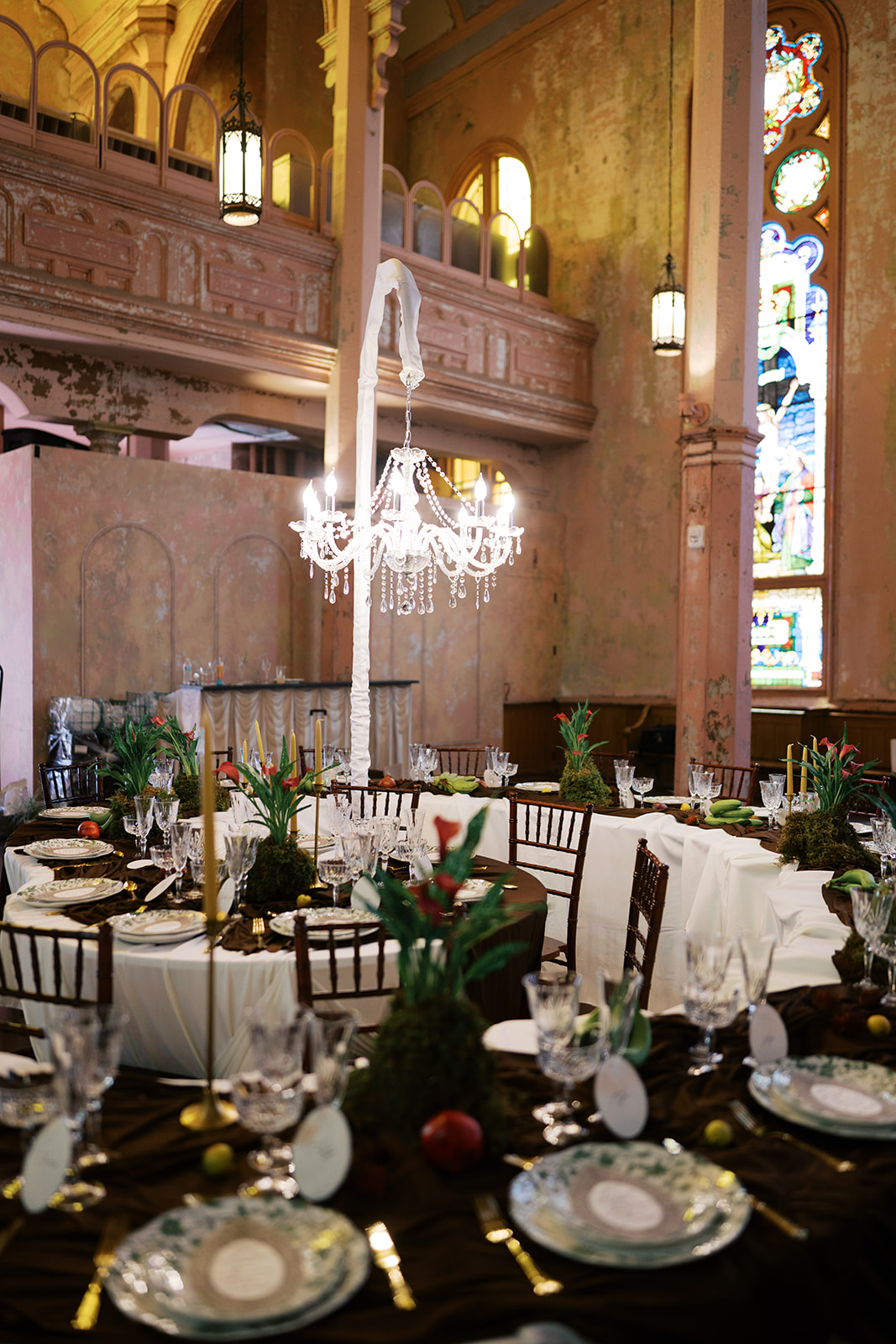 indoor chandelier rentals
