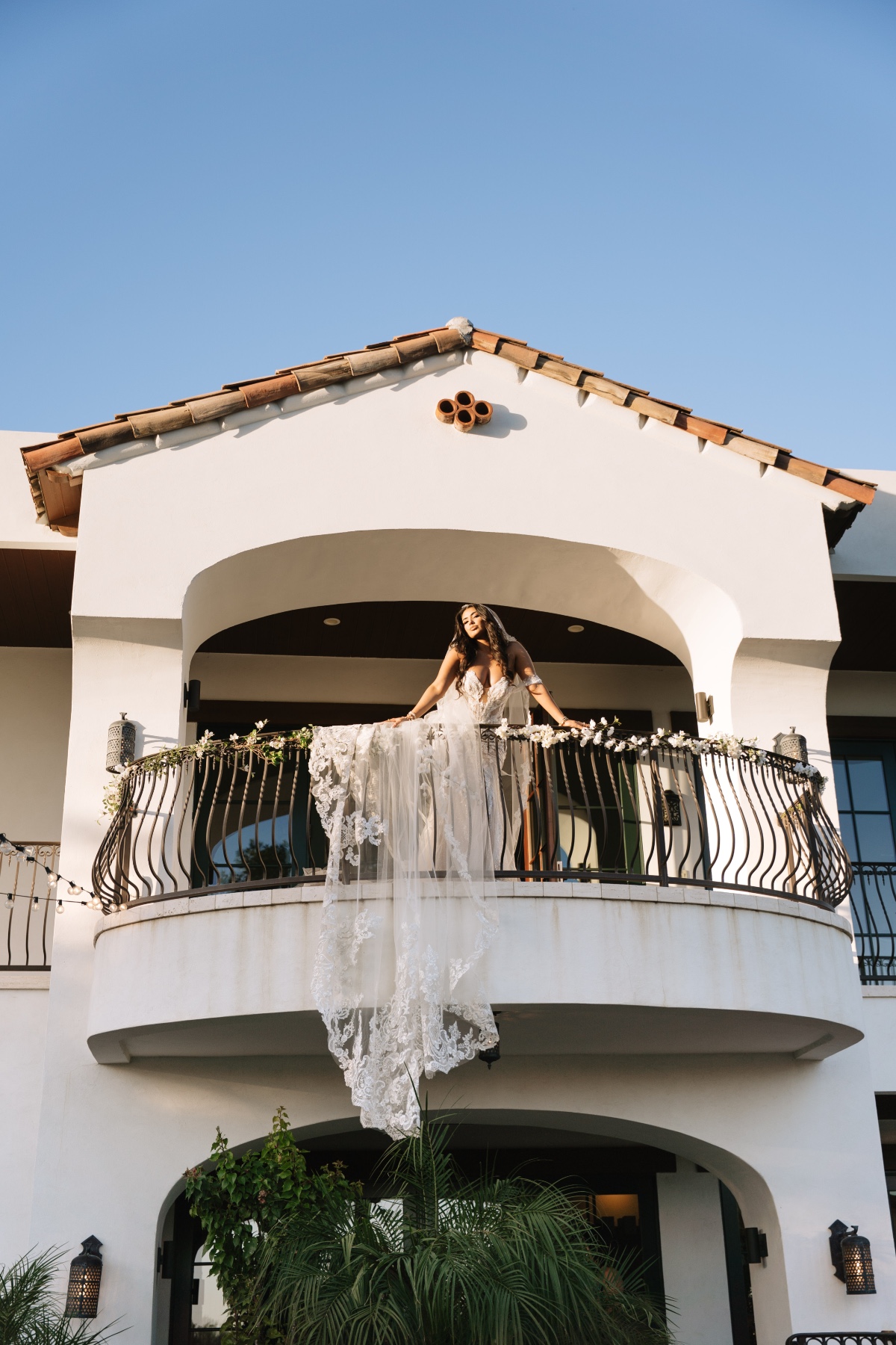 bride on balcony