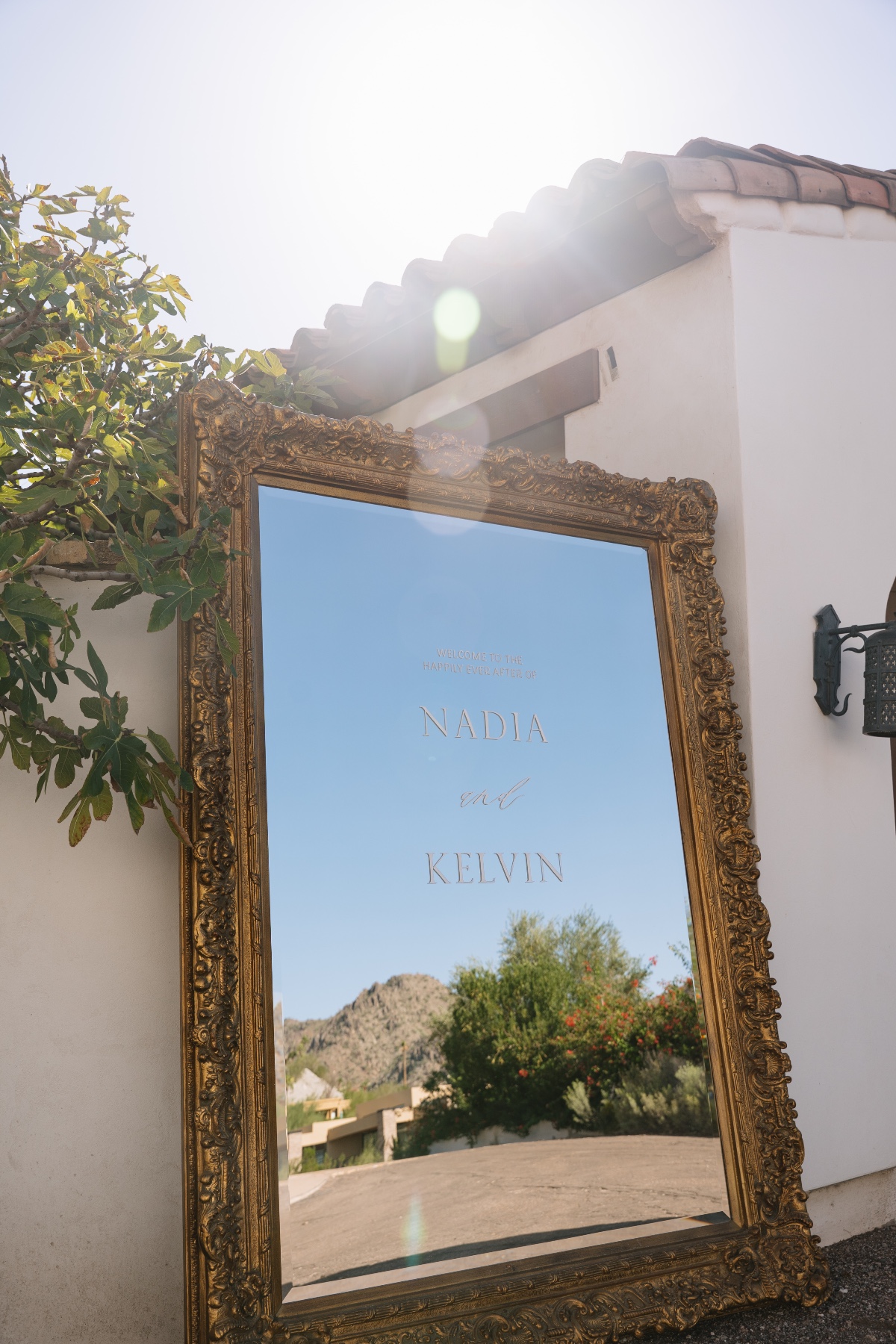 mirror wedding sign ideas